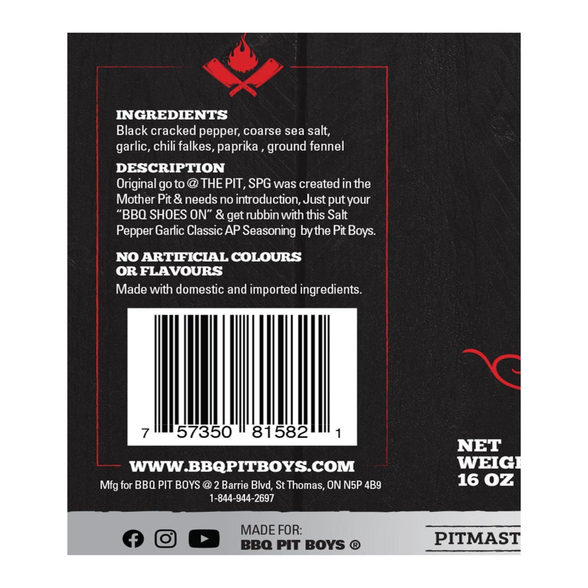 BBQ PIT BOYS | SPG SEASONING - Creato al Mother Pit!