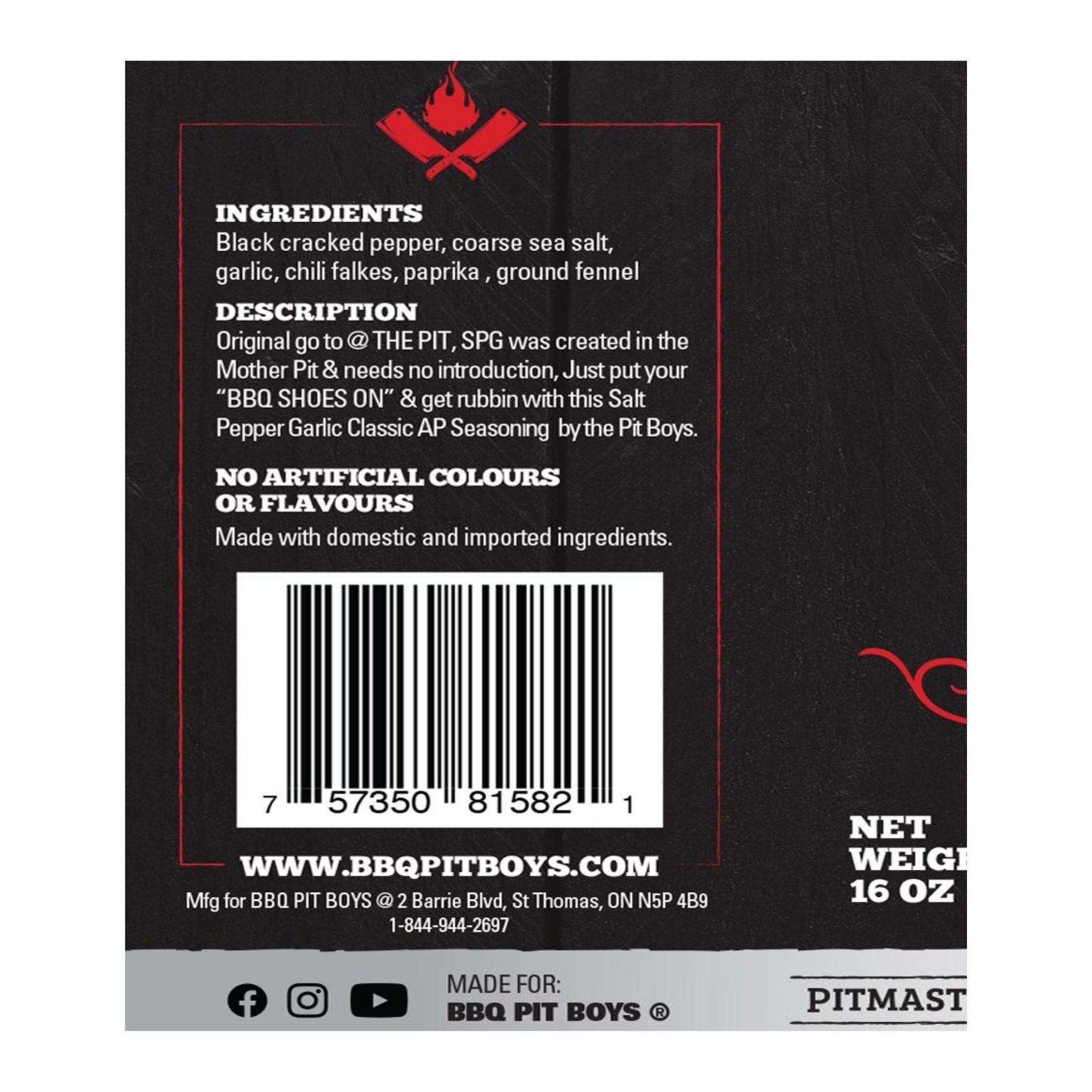 BBQ PIT BOYS | SPG SEASONING - Creato al Mother Pit!