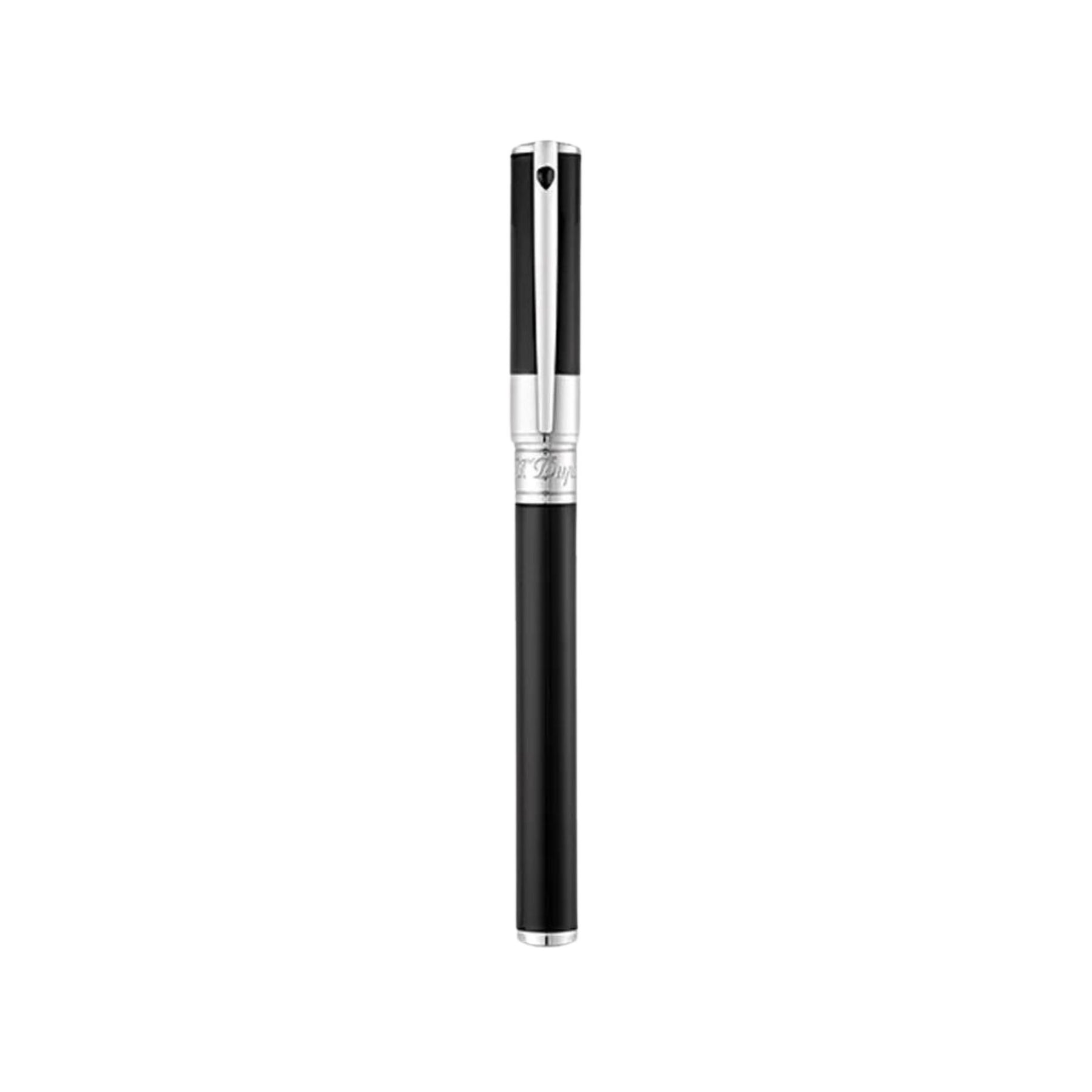 S.T. DUPONT | D-INITIAL Black and Chrome - Penna roller