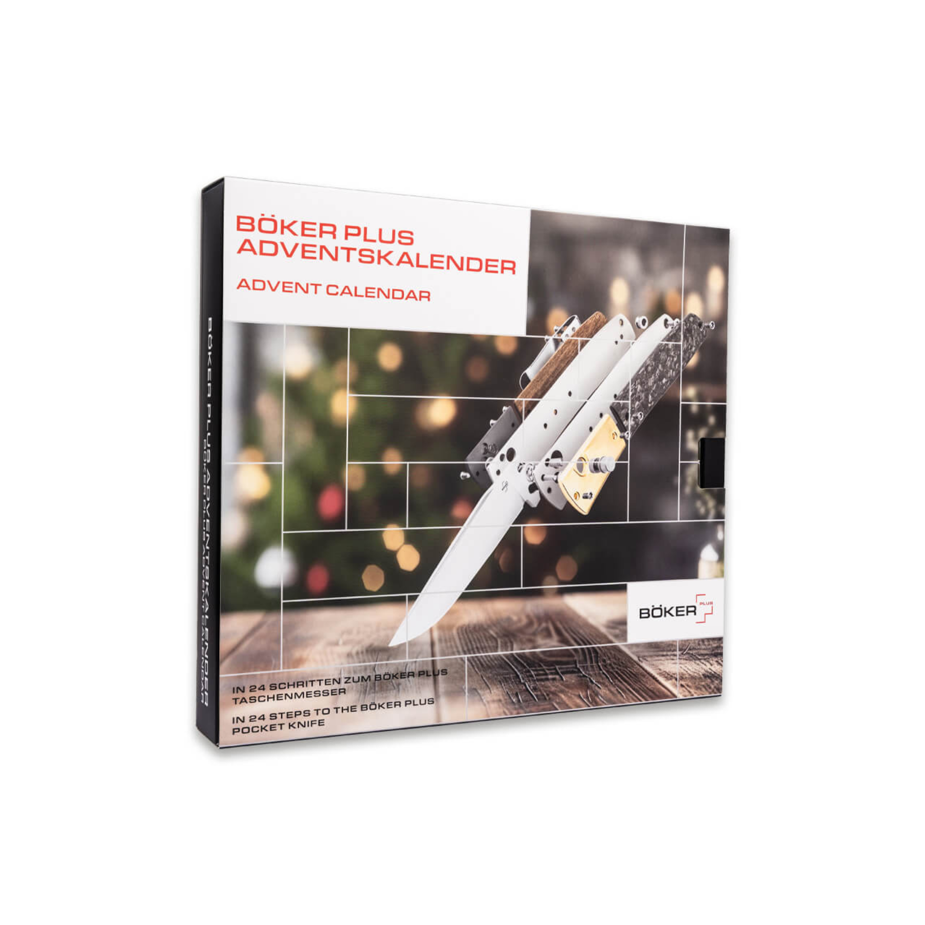 Böker Plus Adventskalender 2025 Urban Trapper, calendario dell'avvento per coltelli, kit per costruire un coltello, idea regalo per appassionati di coltelleria, SU BACKPACCO.IT
