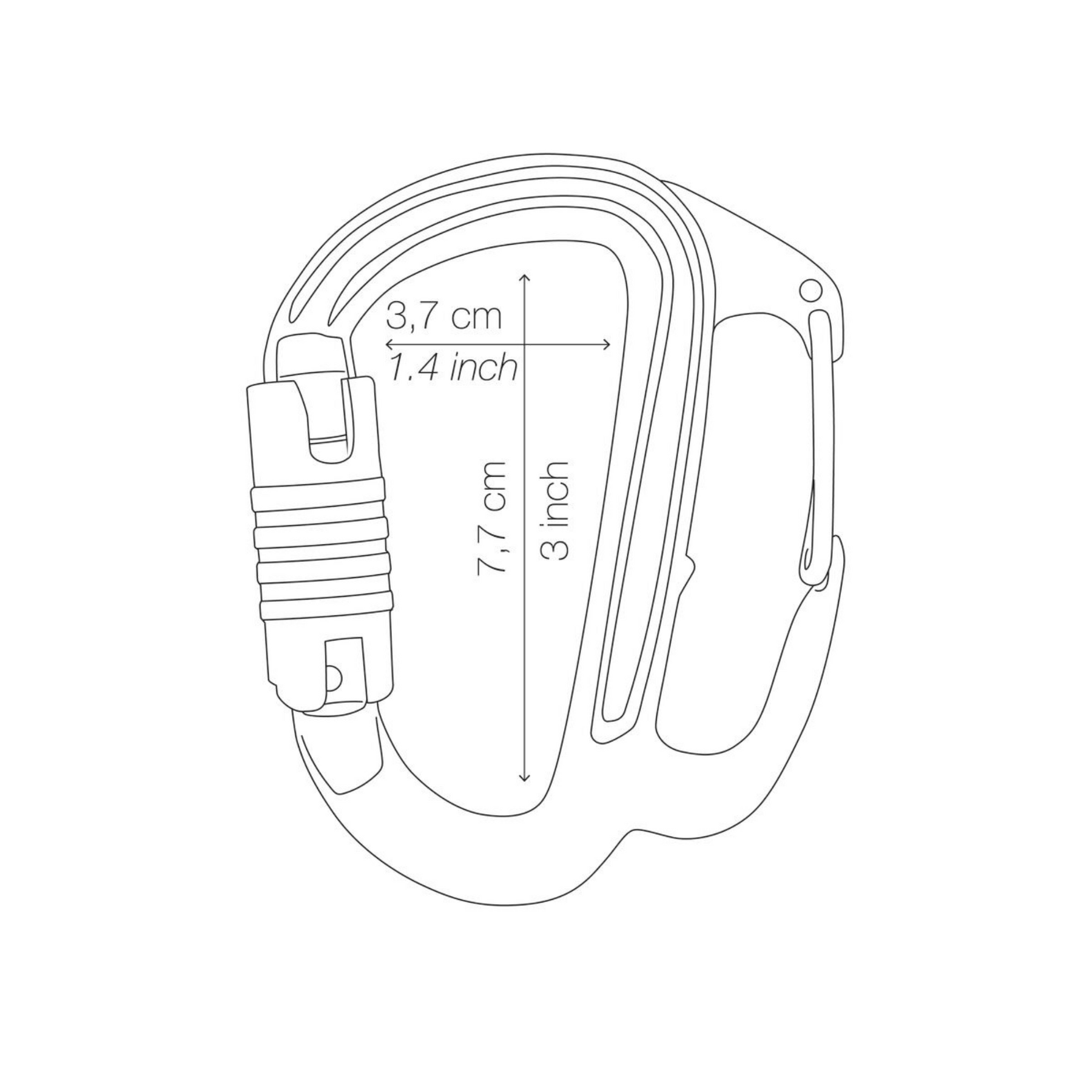 PETZL | FREINO Z - Moschettone per discensore con rimando di frenaggio