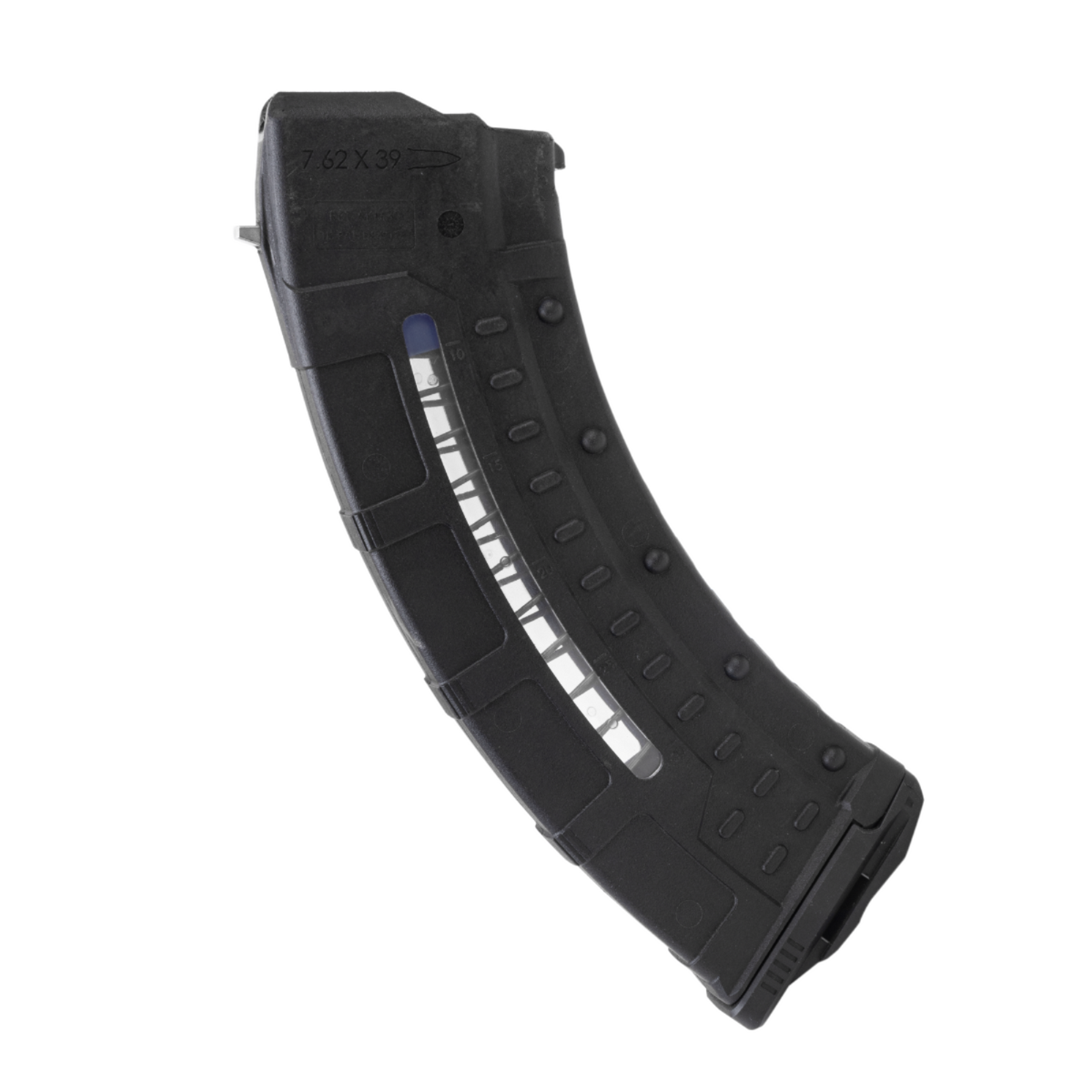 UTG | AK / AKM WINDOWED POLYMER MAGAZINE - 30 RND, 7.62 X 39 MM - Caricatore AK, 30 colpi, 7.62 x39 mm