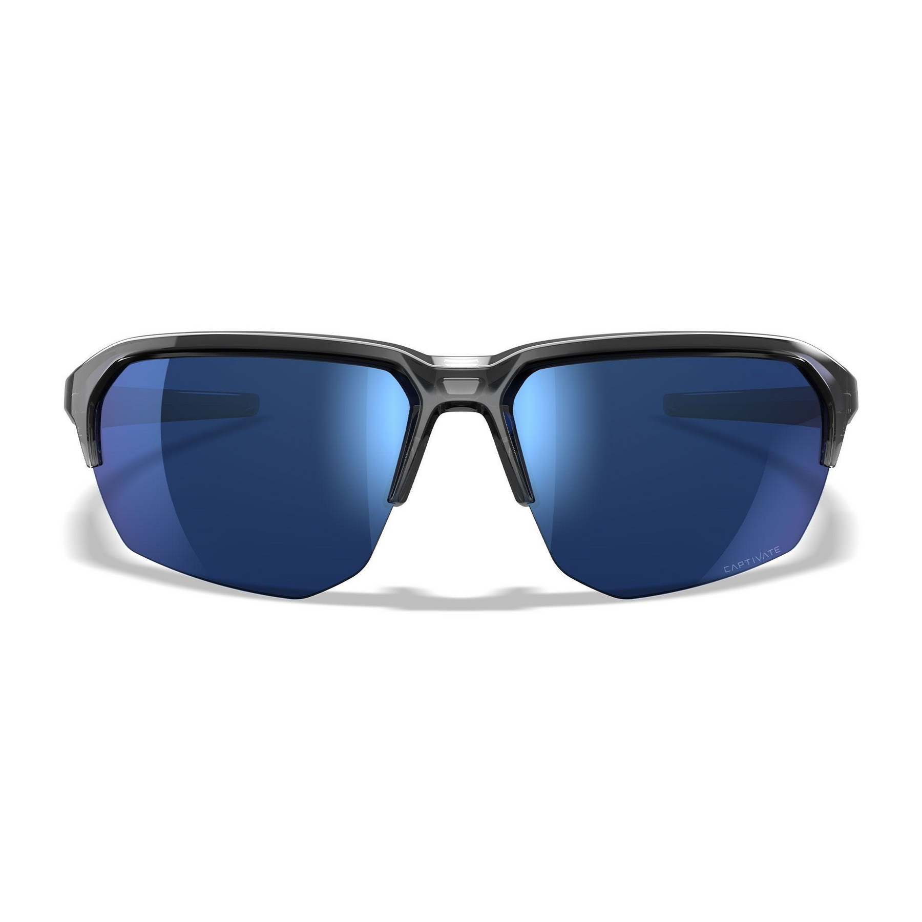Occhiali da sole polarizzati Wiley X WX JAKL CHJKL09 con lenti CAPTIVATE Blue Mirror, protezione UV 100%, design semi-rimless per attività outdoor e sportive, su backpacco.it
