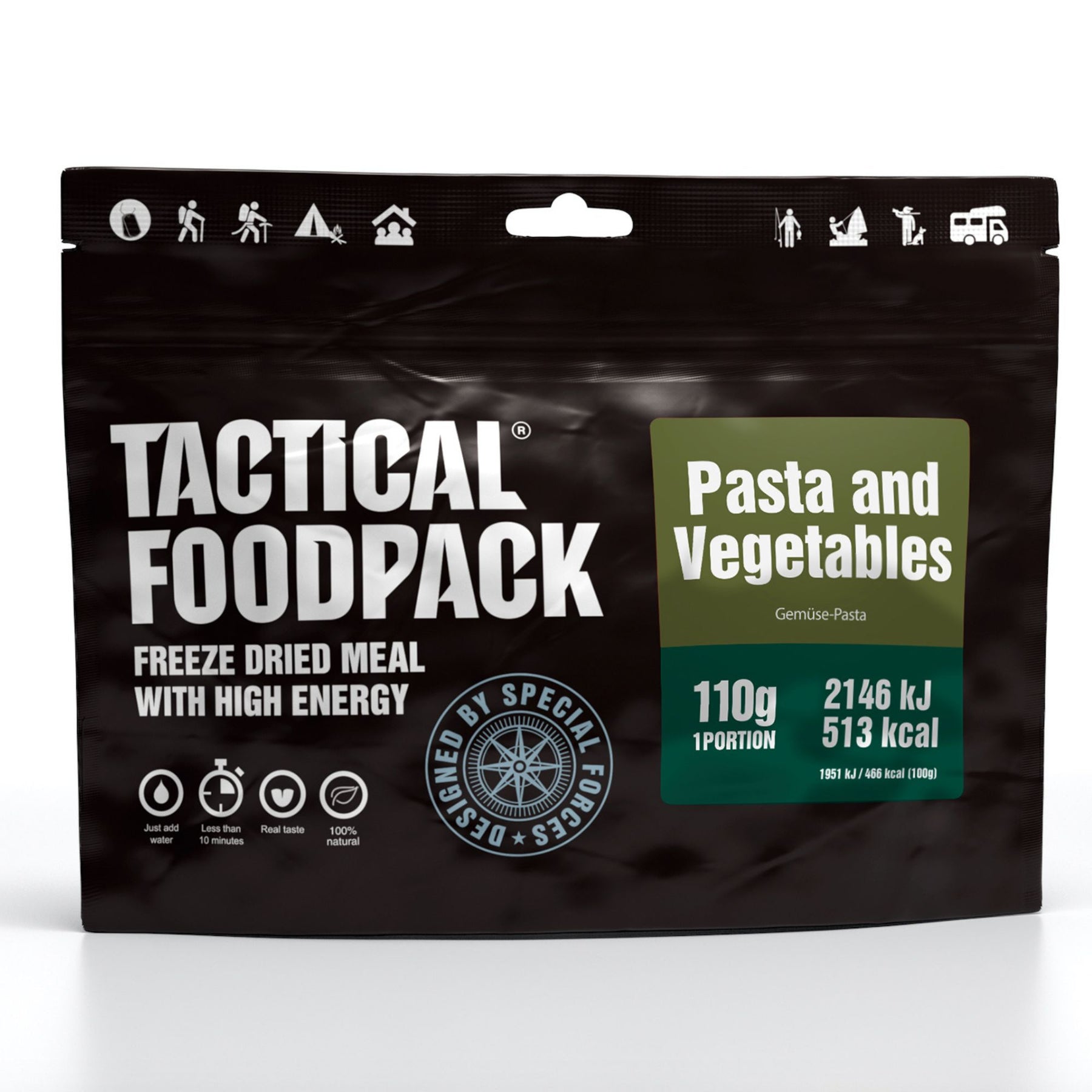 Tactical Foodpack | Pasta and Vegetables 110g - Pasta e verdure