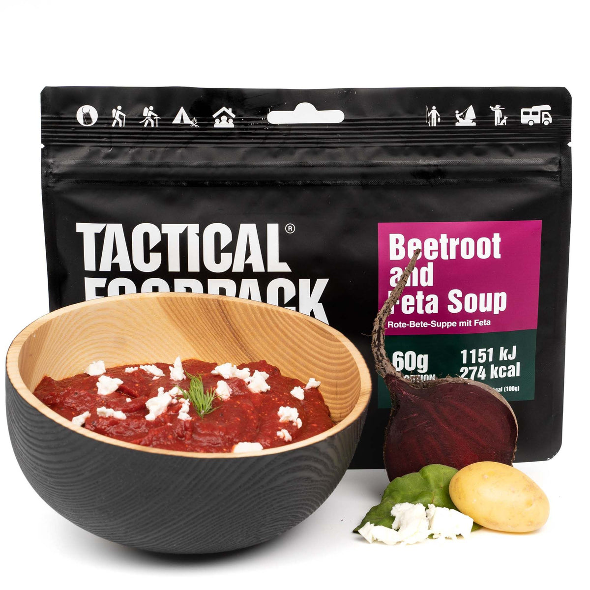 Copia del Tactical Foodpack | Beetroot and Feta Soup 60g - Zuppa di barbabietole e feta