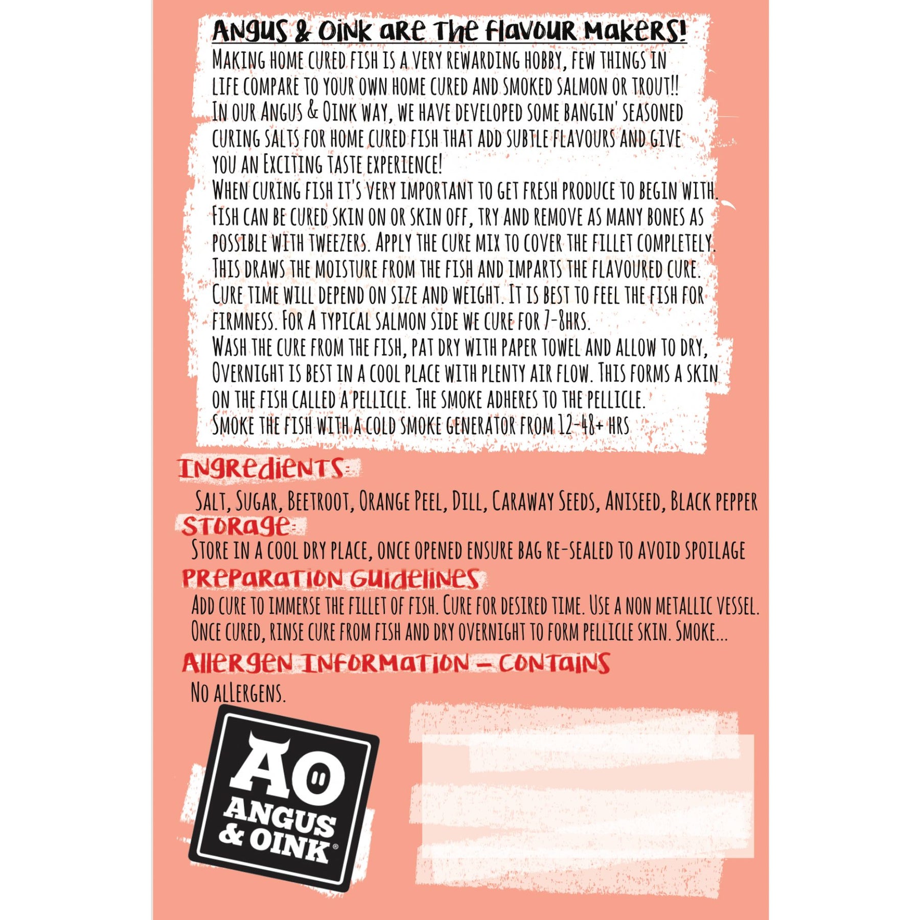 Angus & Oink | Fish Beetroot, Ginger, Dill - La cura per il tuo salmone