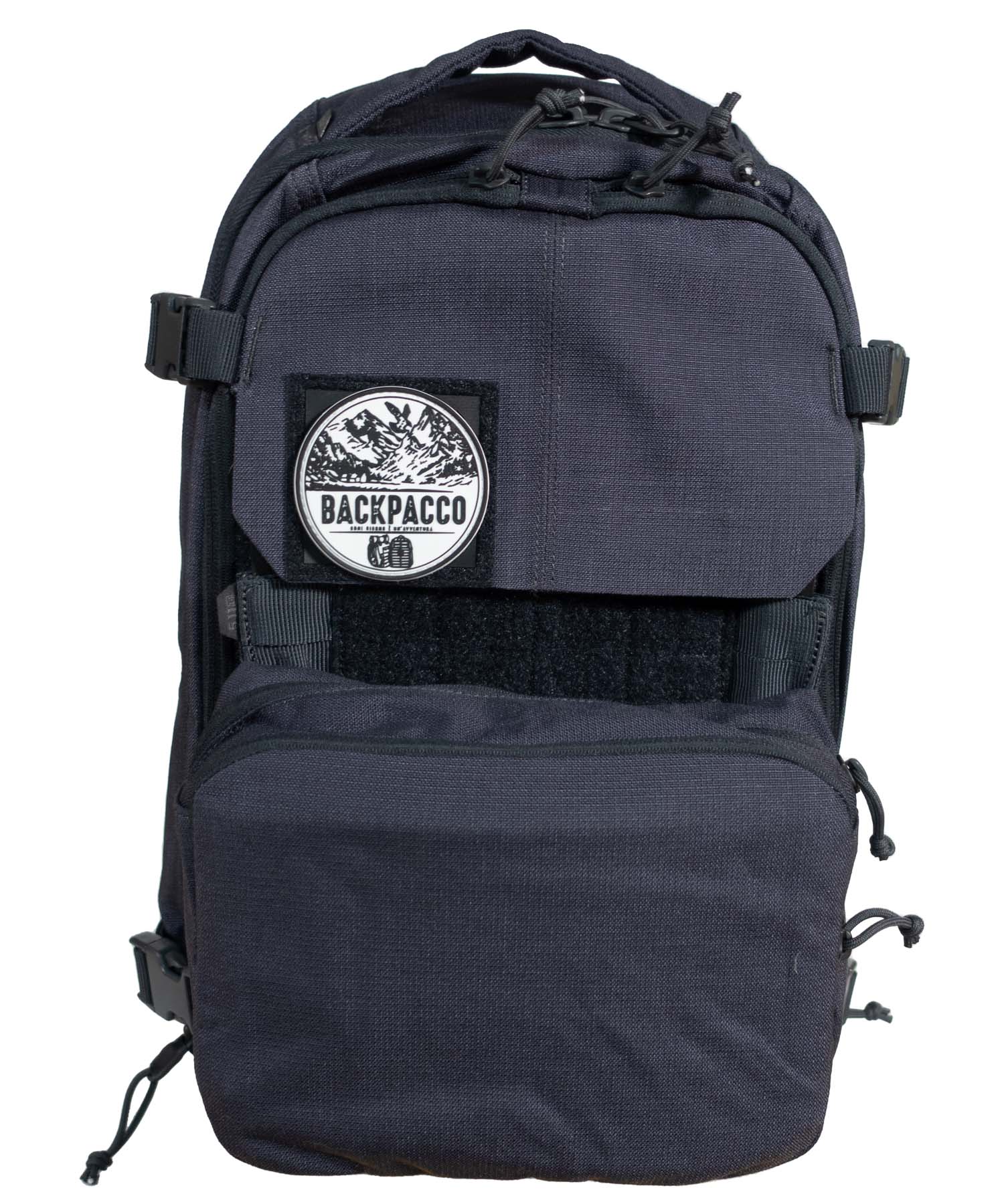 Tasca 2 Banger con i flap nascosti e il velcro MOLLE in vista