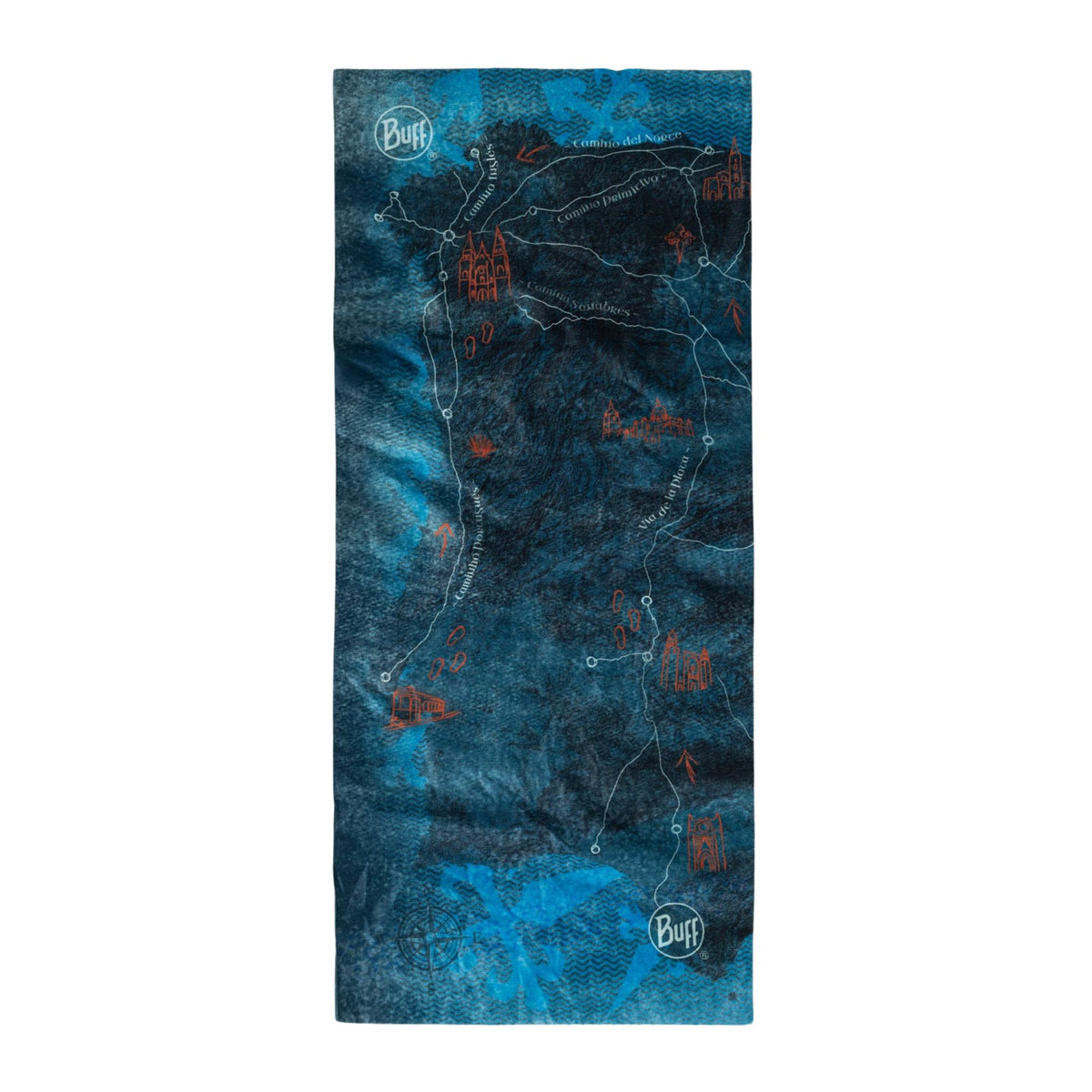 BUFF | COOLNET UV NECKWEAR - CAMINO DE SANTIAGO PENINSULA DENIM - Scaldacollo con protezione solare