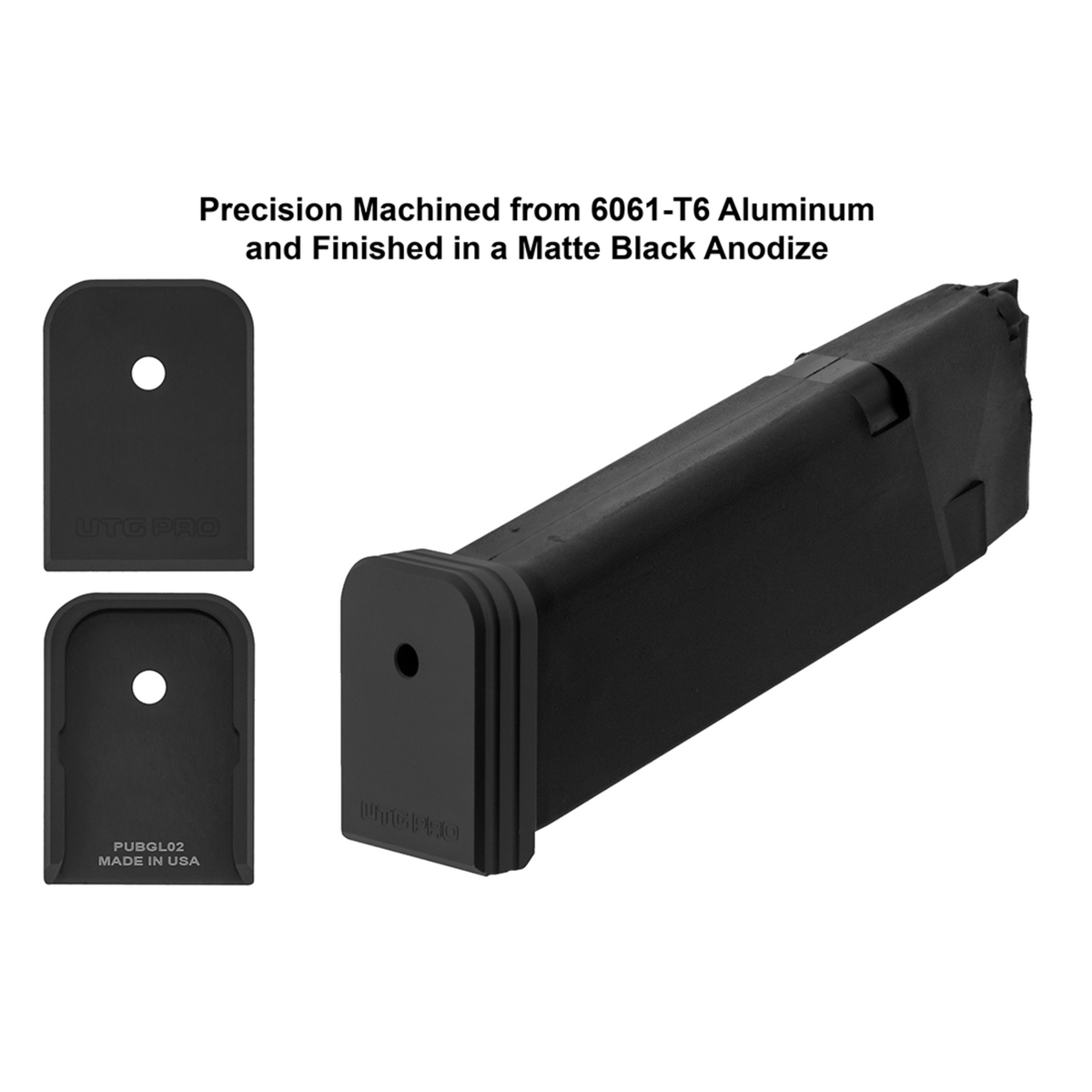 UTG | +0 BASE PAD FOR GLOCK .45 ACP/10MM OEM MAGAZINE - Pad per caricatore