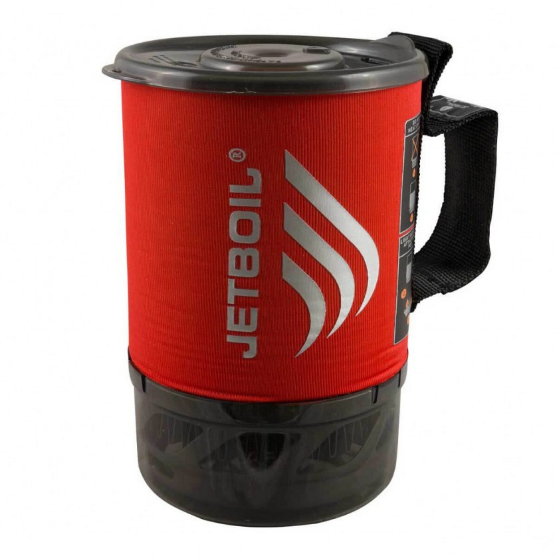Fornello a gas JETBOIL MICROMO con sistema compatto per cottura outdoor, composto da pentola isolata e bruciatore - ideale per campeggio, trekking e avventure in montagna, su backpacco.it