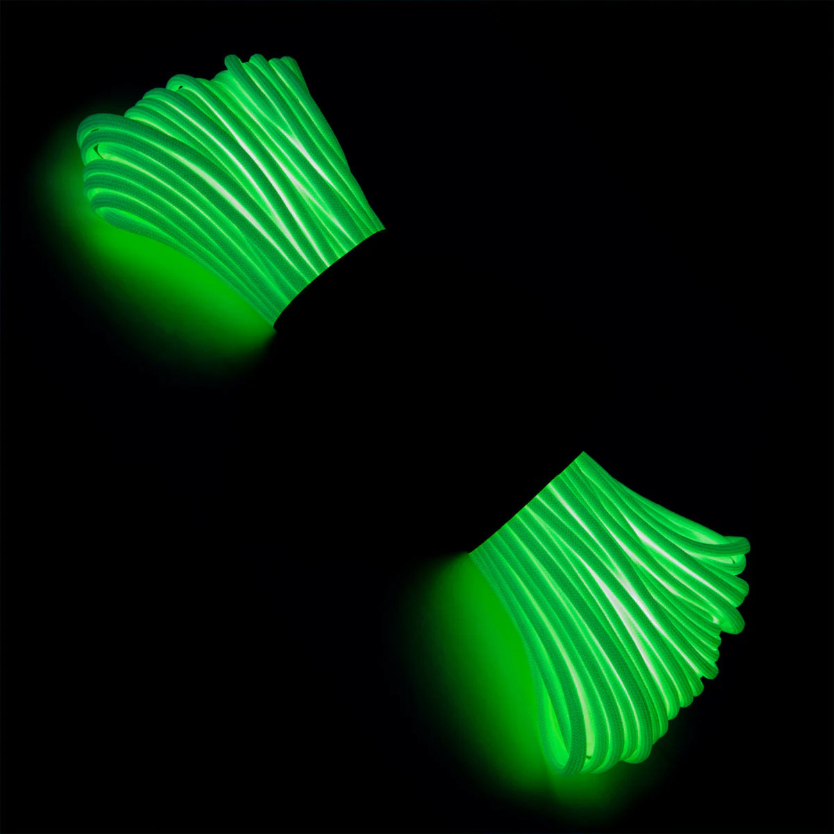 Atwood Rope Mfg 550 Paracord Glow in the Dark (fosforescente) da 50 piedi, cavo in Nylon con anima a 7 fili, ideale per equipaggiamento EDC, campeggio e kit di sopravvivenza.