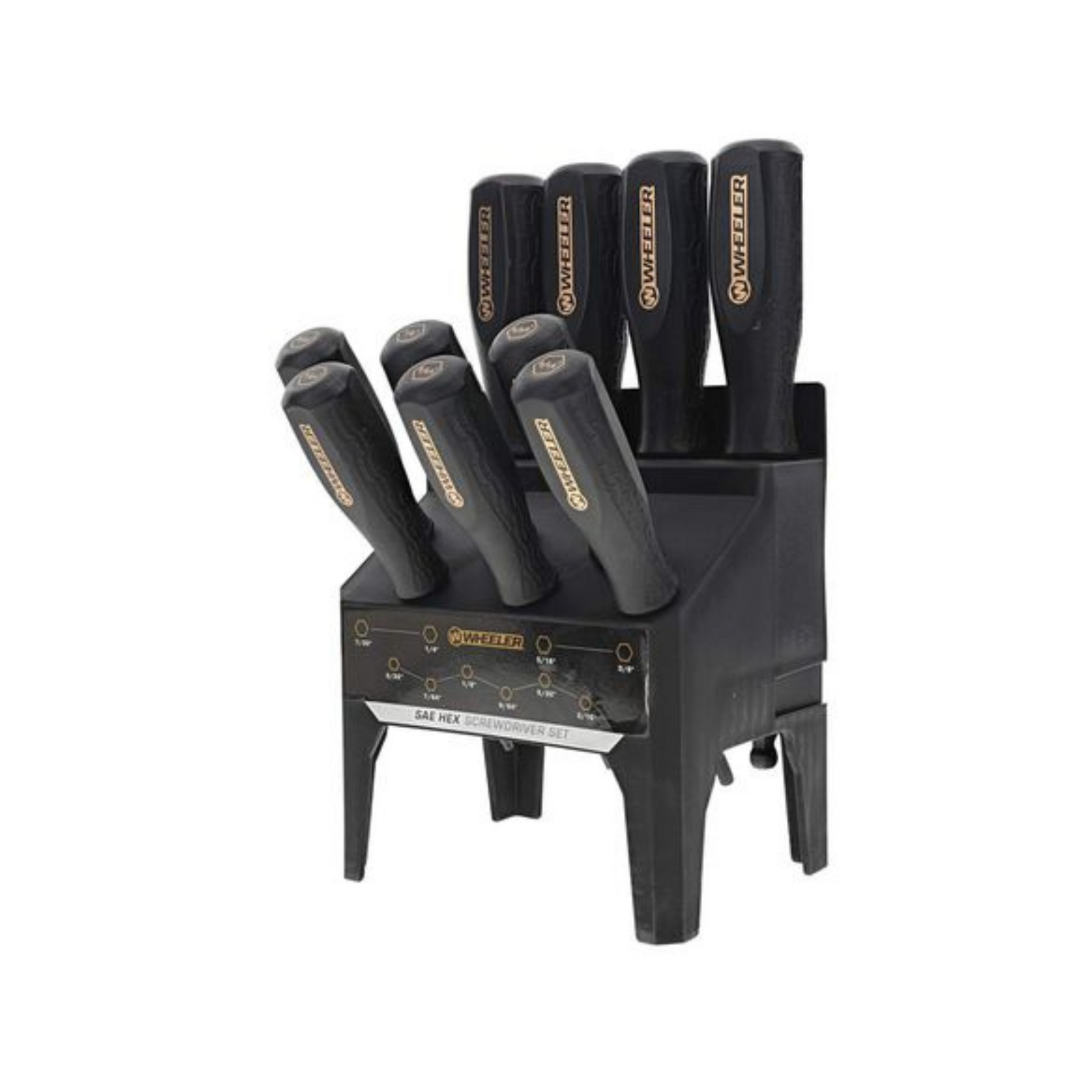 WHEELER | 10 PIECE BENCHTOP SCREWDRIVER SET - Set di giraviti, 10 pezzi