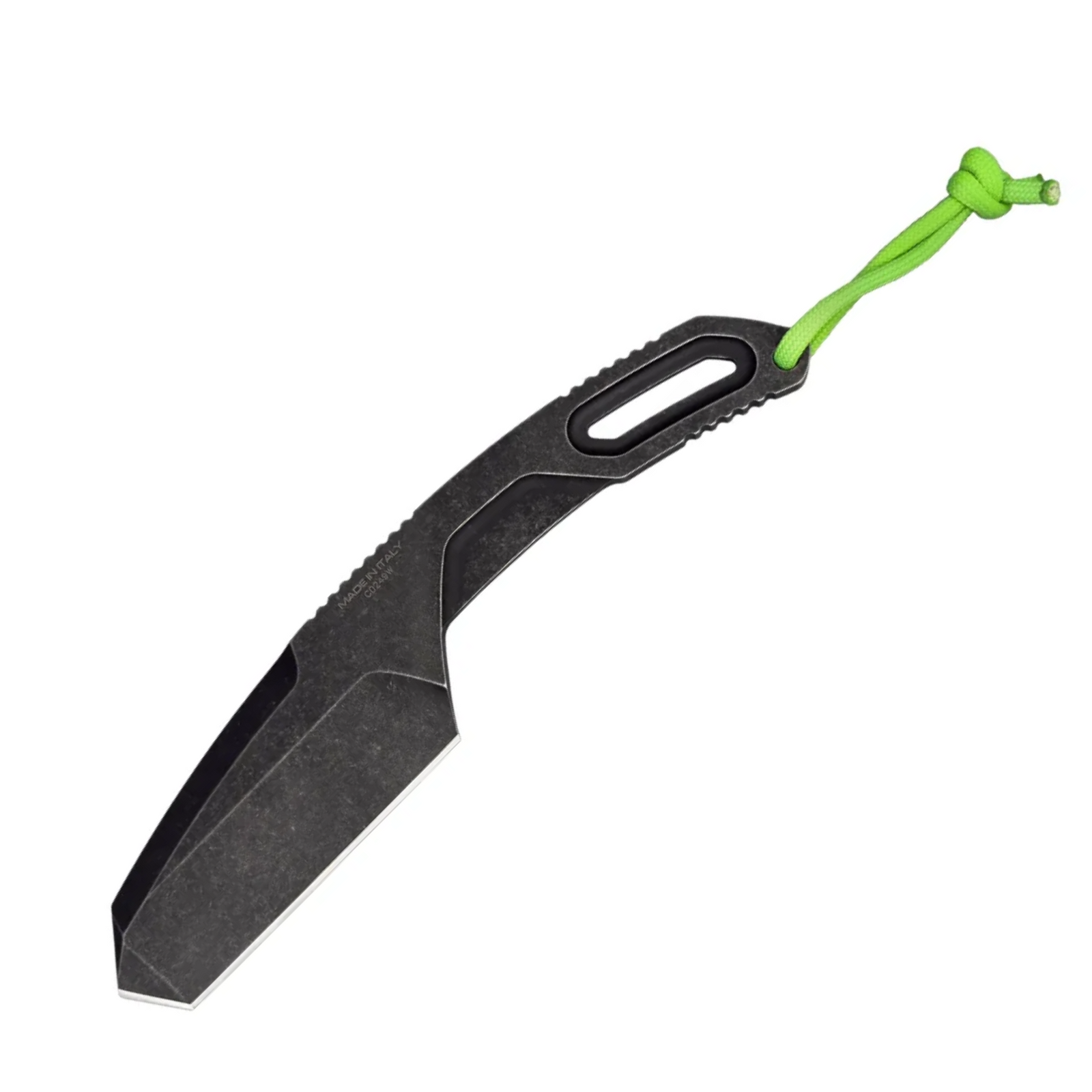 Coltello a lama fissa EXTREMA RATIO RAO STEEL con design tattico, punta tanto, e cordino in paracord - ideale per uso outdoor, su backpacco.it