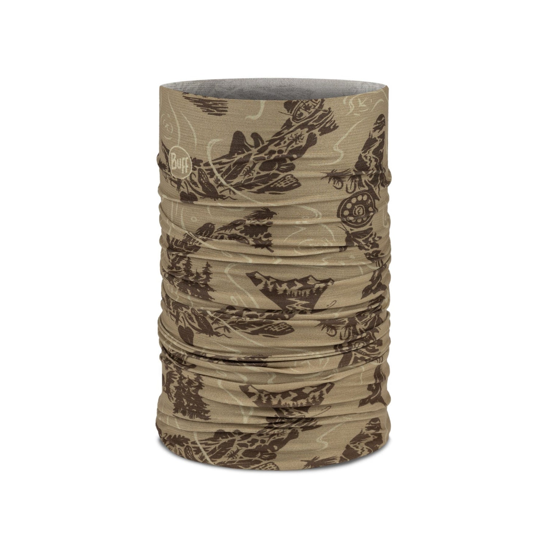 BUFF | COOLNET UV NECKWEAR - LAKE RIVER KHAKI - Scaldacollo con protezione solare