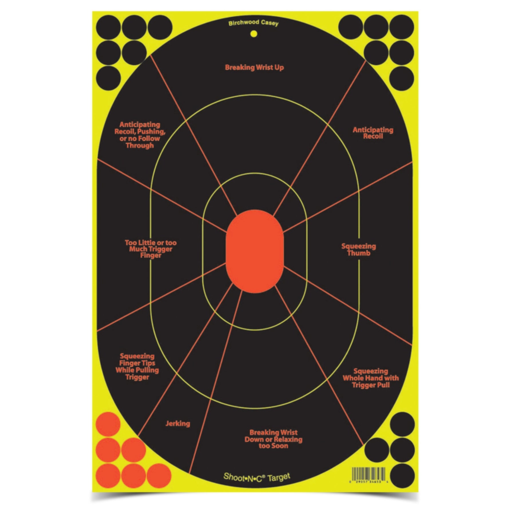BIRCHWOOD CASEY | SHOOT-N-C 12" x 18" COMBO - Bersagli reattivi