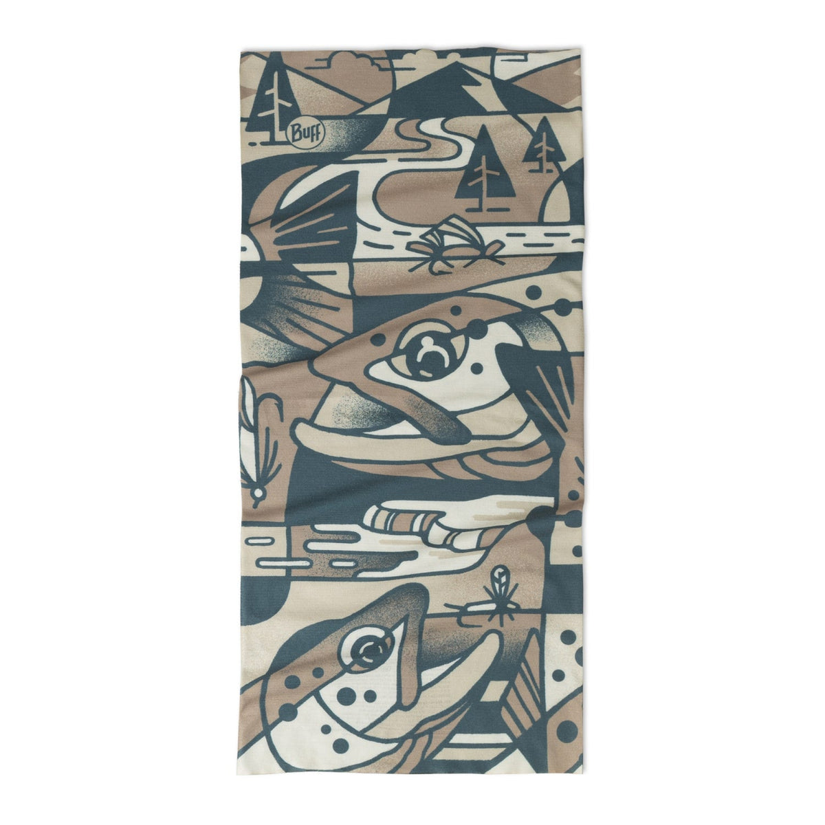 BUFF | COOLNET UV NECKWEAR - LAKE RIVER MULTI - Scaldacollo con protezione solare
