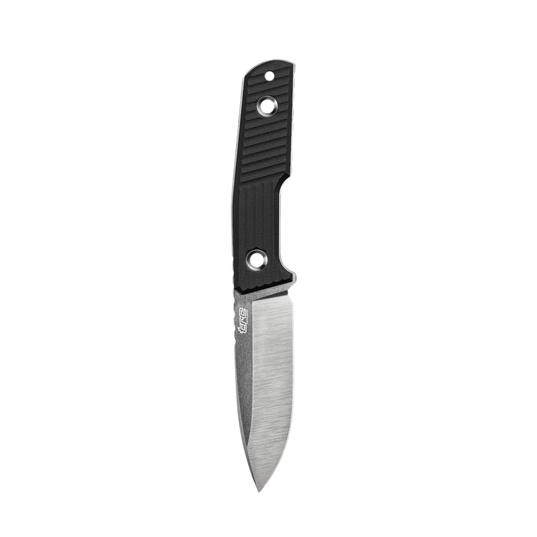 TRC Urban Tactical, coltello a lama fissa compatto con manico in G-10 nero a righe, fodero in Kydex nero, coltello EDC, su backpacco.it