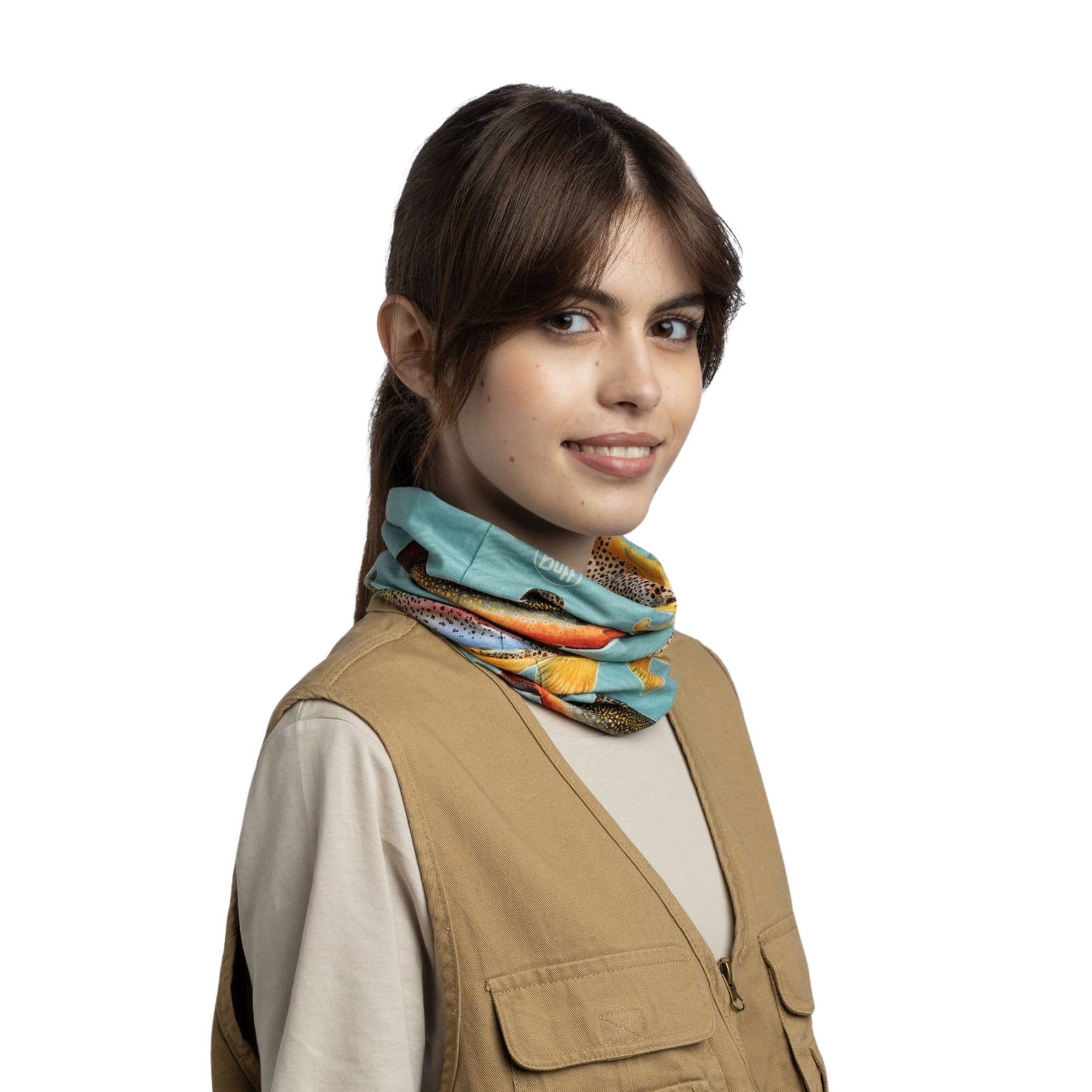 BUFF | COOLNET UV NECKWEAR - ABACHAR TROUT - Scaldacollo con protezione solare