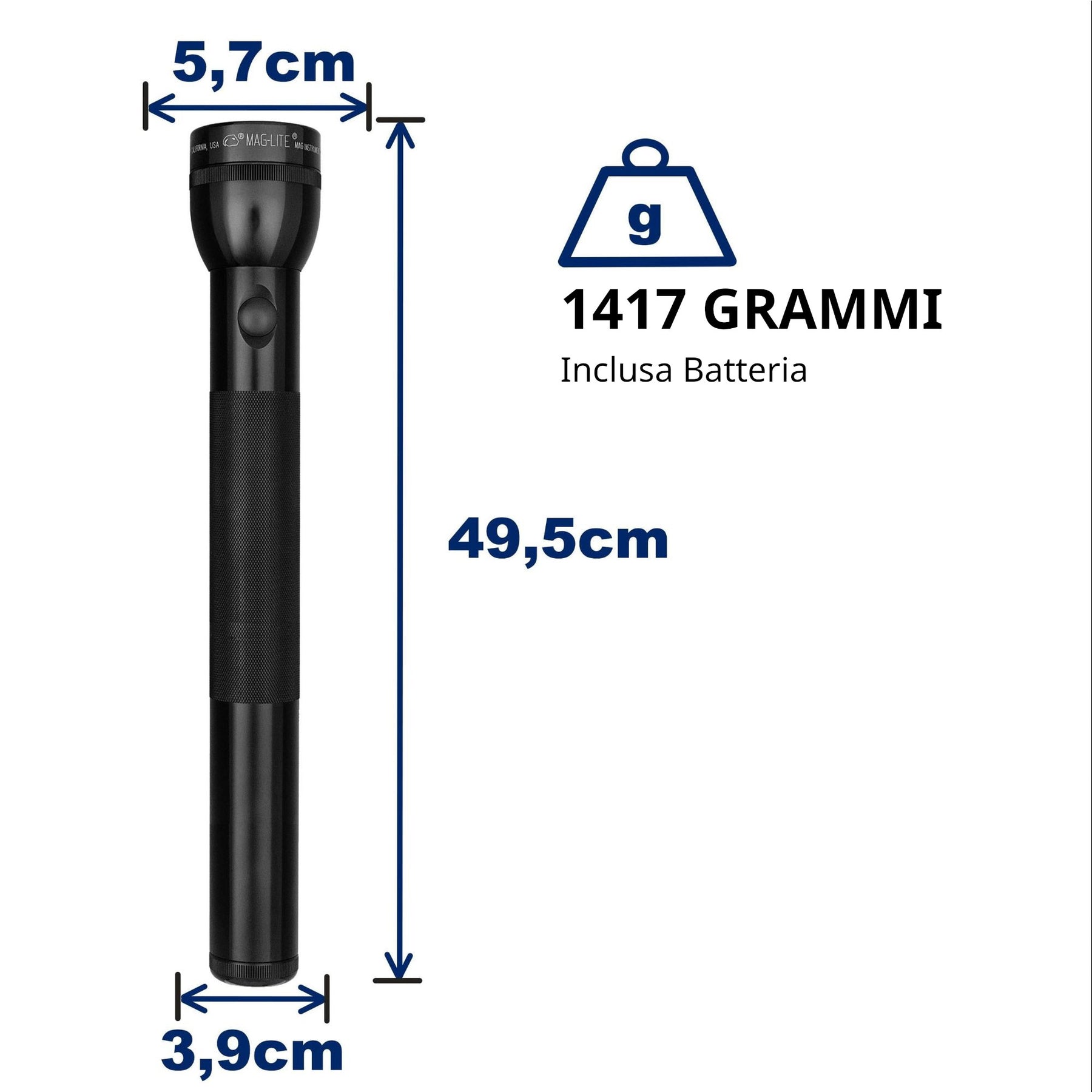 MAGLITE | CLASSIC MAGLITE 6D - Torcia