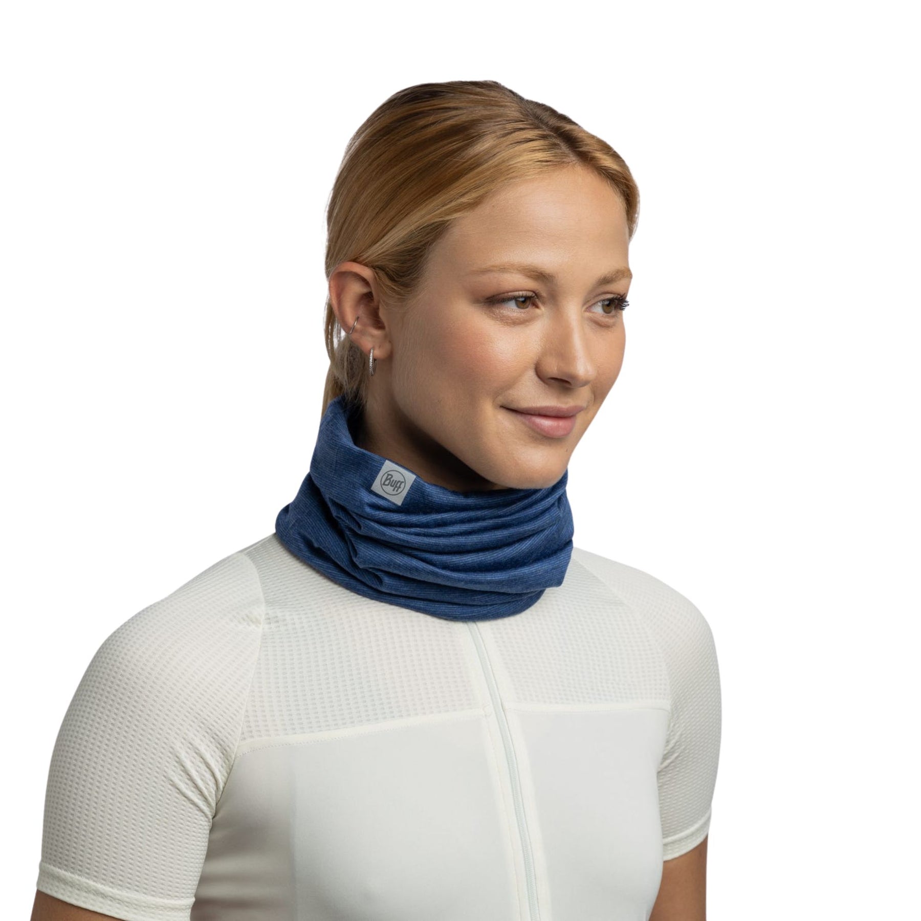 BUFF | MERINO LIGHTWEIGHT NECKWEAR - MULTISTRIPES INDIGO - Scaldacollo in lana merino