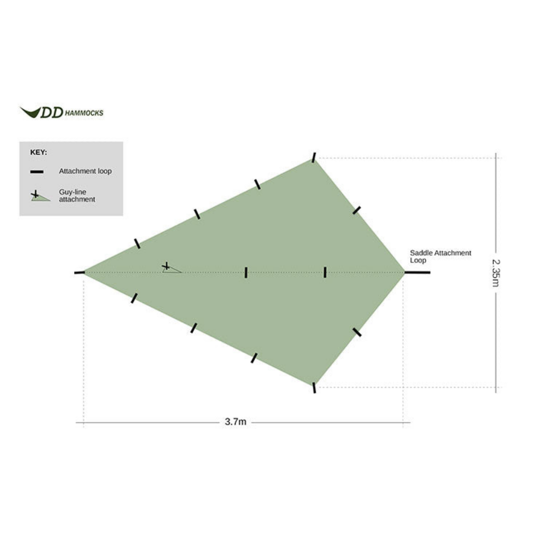 DD | SUPERLIGHT BIKEPACKER TARP - Tenda