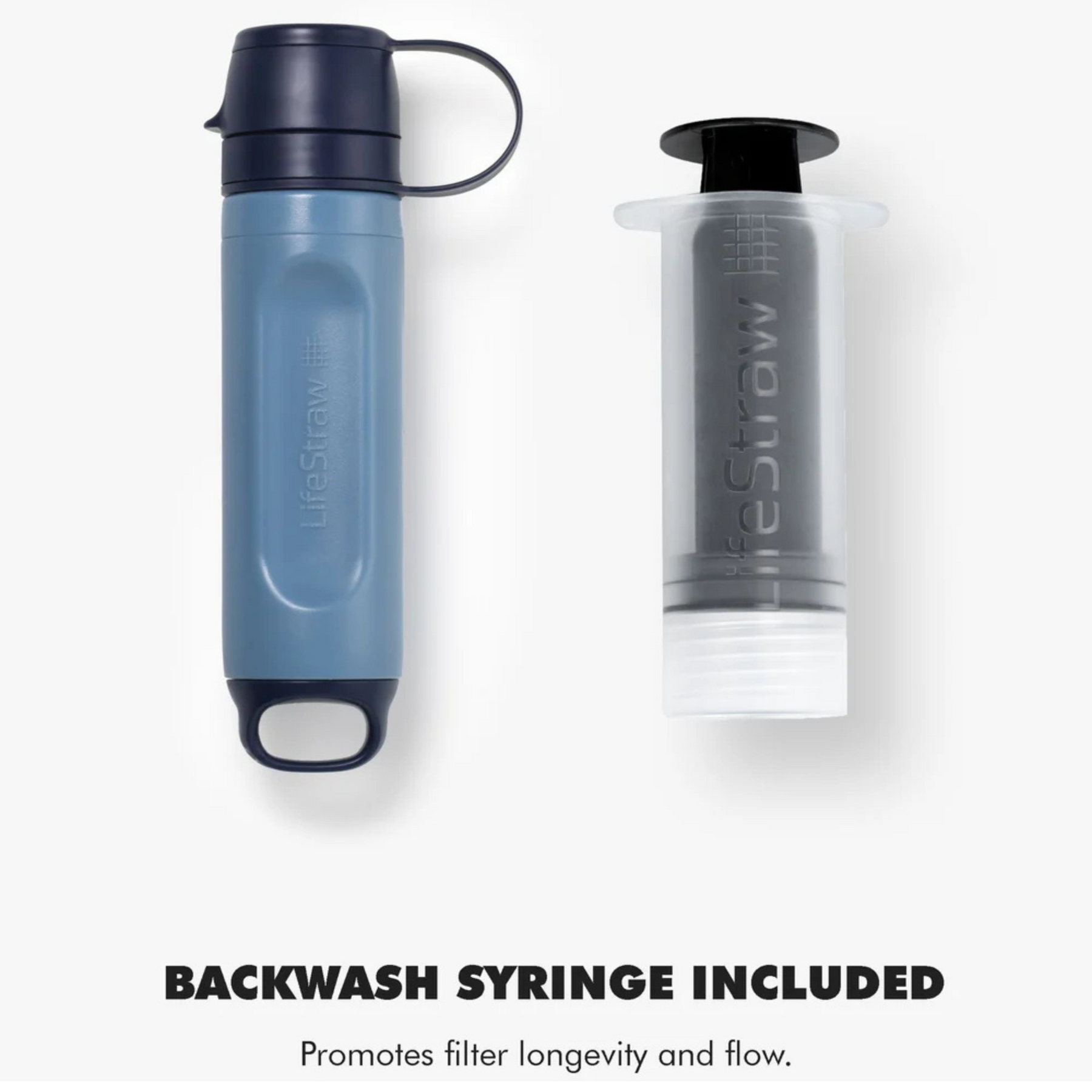LifeStraw Peak Series Solo cannuccia filtrante per escursioni, campeggio e sopravvivenza, con sistema di purificazione dell'acqua integrato