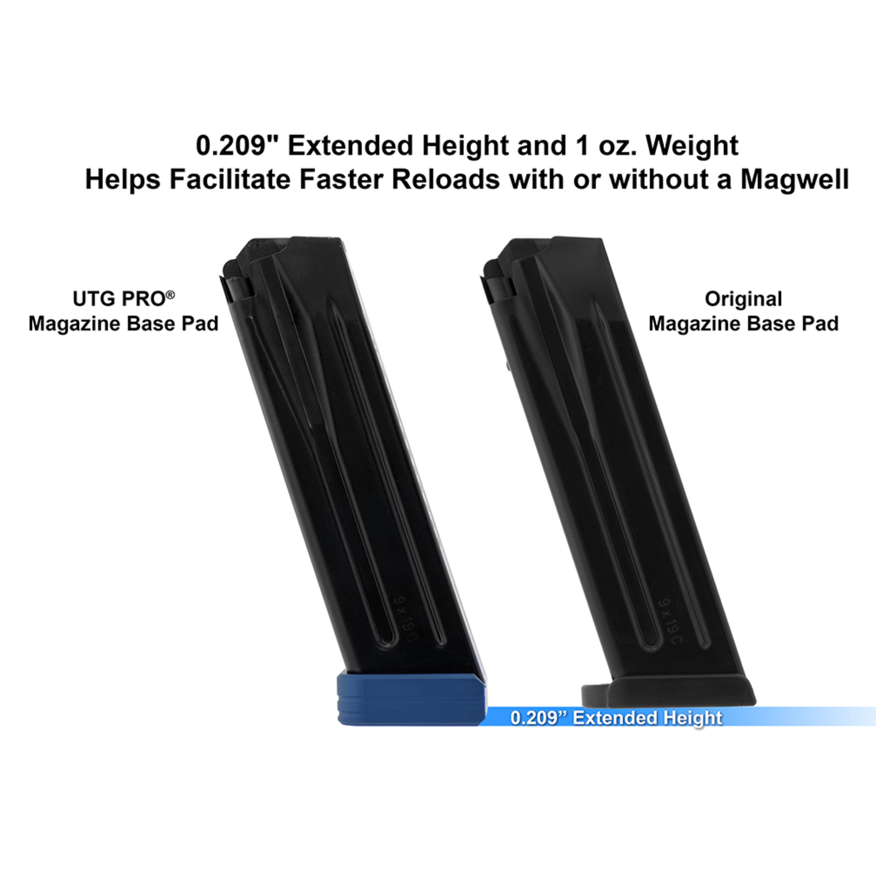 UTG | +0 BASE PAD FOR HK VP9/P30 9/40 - Pad per caricatore