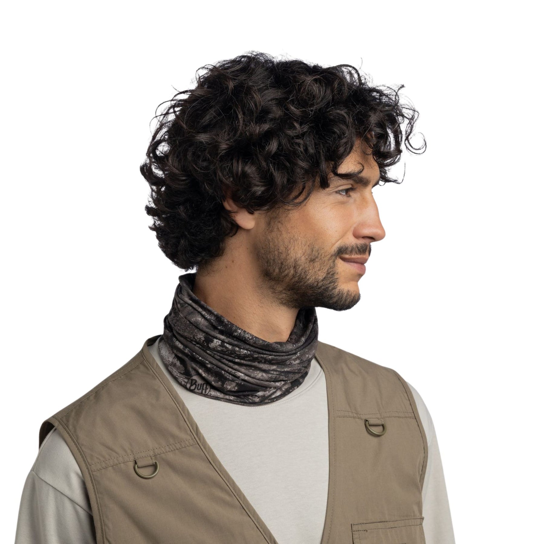 BUFF | COOLNET UV NECKWEAR - REAL TREE ASPECT GRAPHITE - Scaldacollo con protezione solare
