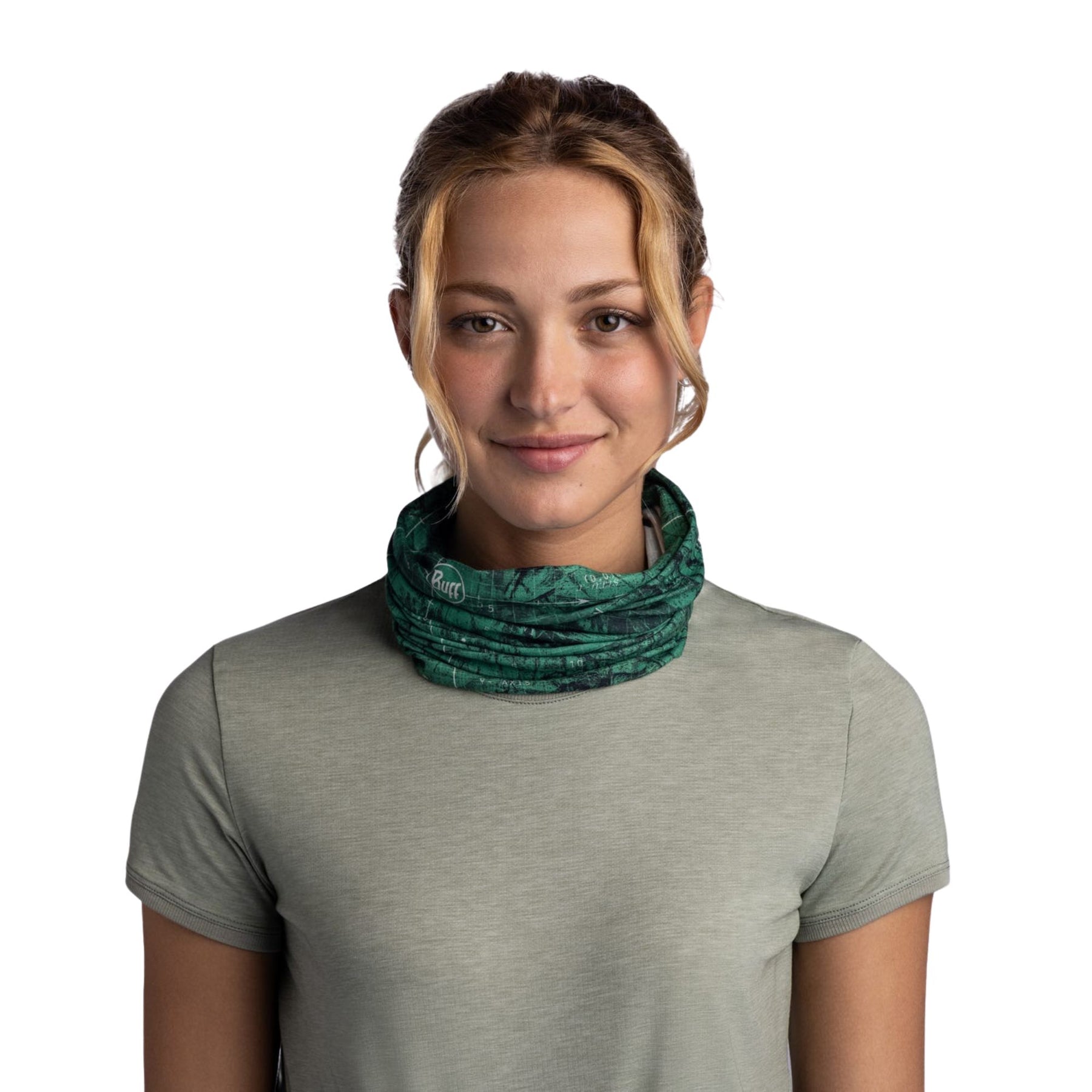 BUFF | COOLNET UV NECKWEAR - ARK EVER GREEN - Scaldacollo con protezione solare