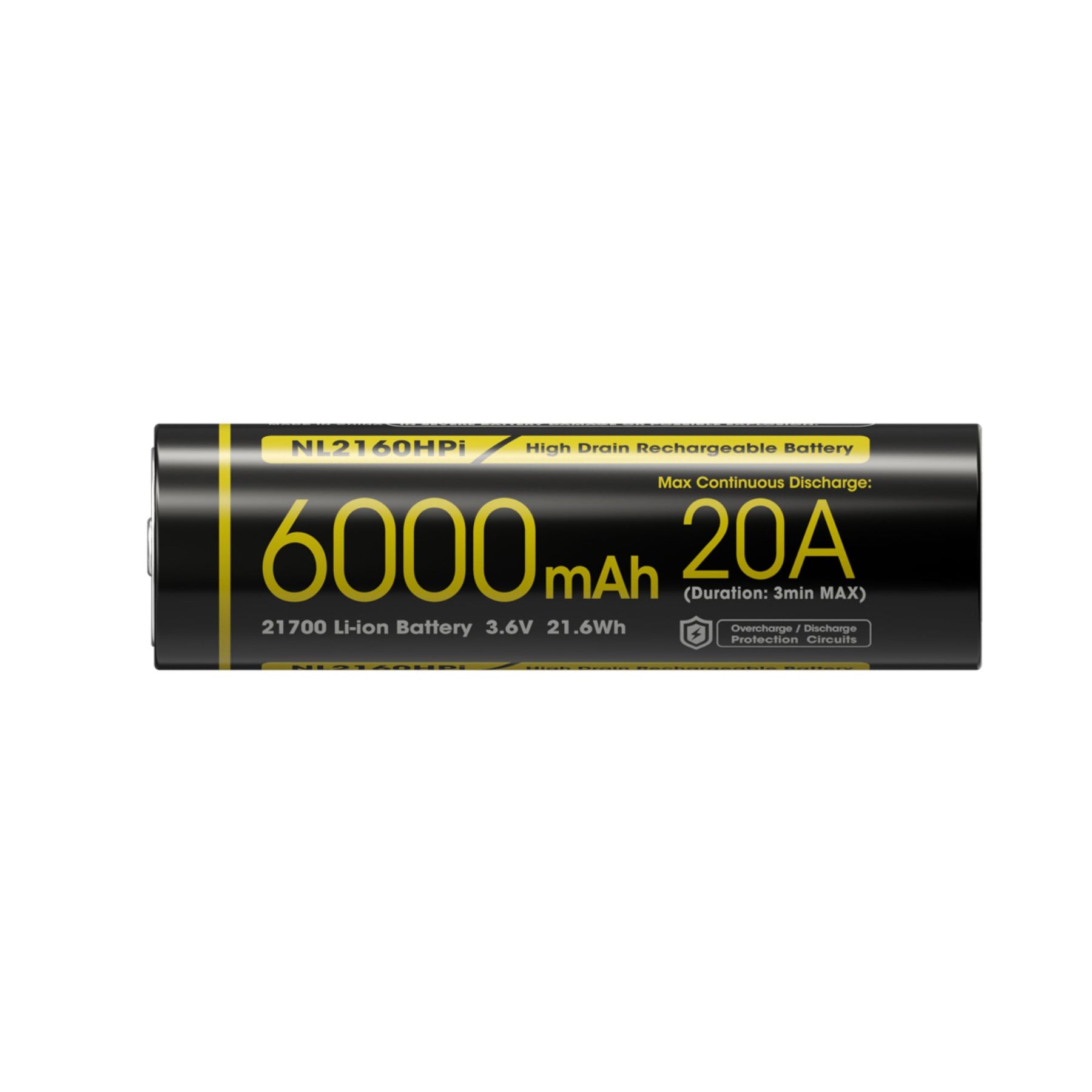 NITECORE | NL2160HPi - Batteria Li-ion 21700 da 6000 mAh