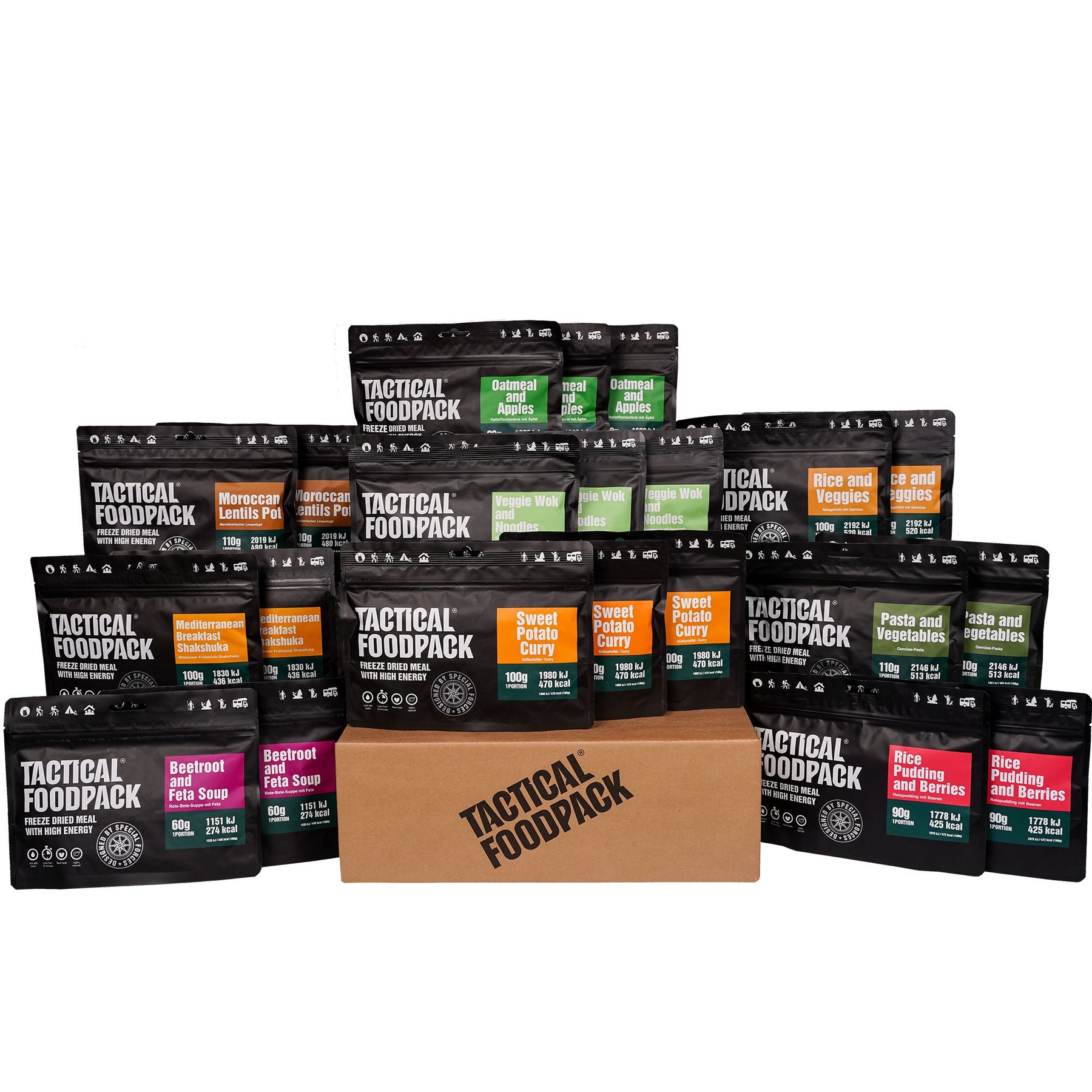 Tactical Foodpack | Weekpack Juliett 2010g - Menù vegetariano