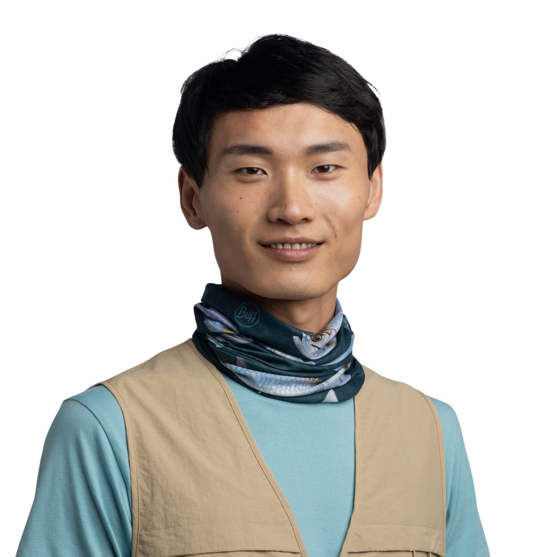 BUFF | COOLNET UV NECKWEAR - ABACHAR SALTWATER NIGHT BLUE - Scaldacollo con protezione solare