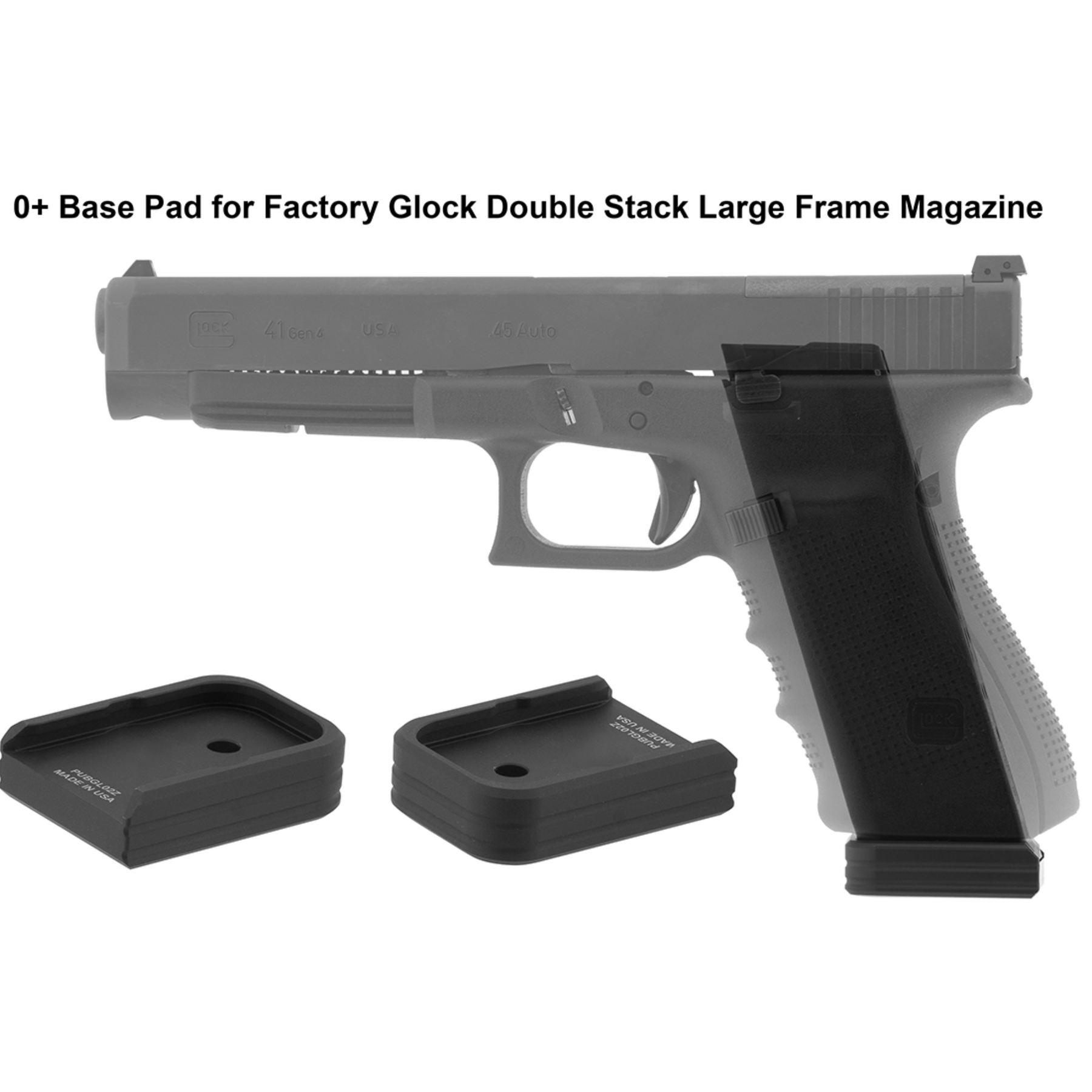 UTG | +0 BASE PAD FOR GLOCK .45 ACP/10MM OEM MAGAZINE - Pad per caricatore