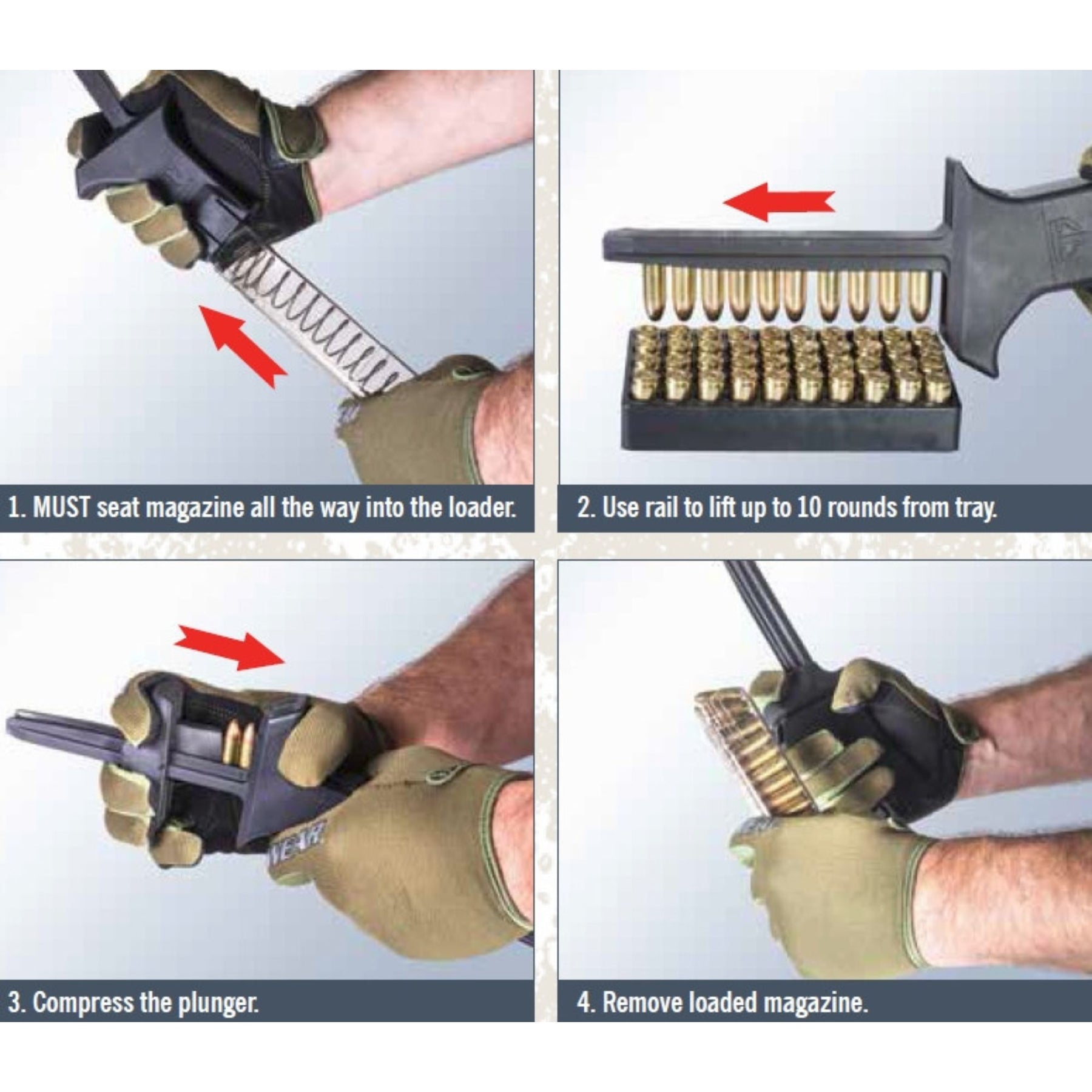 ETS | C.A.M. LOADER FOR PISTOL MAGS 9 MM / .40 CAL - Carichino per caricatori pistola 9 mm / .40 Cal