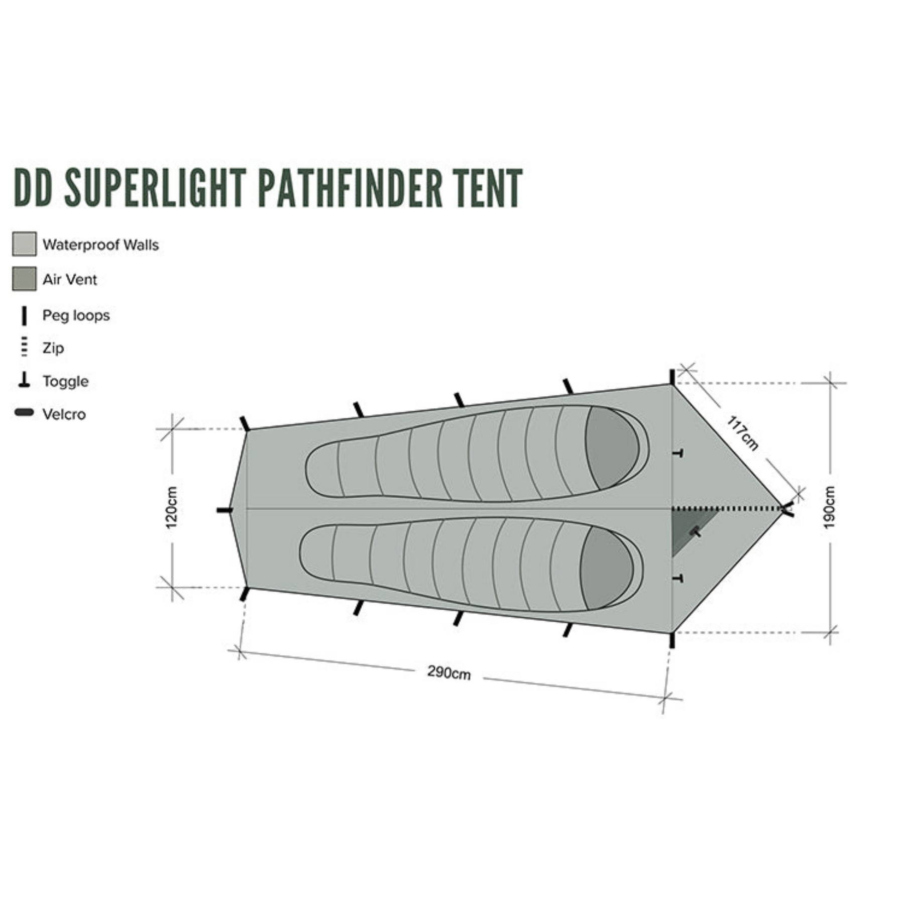 DD | SUPERLIGHT PATHFINDER TENT - Tenda