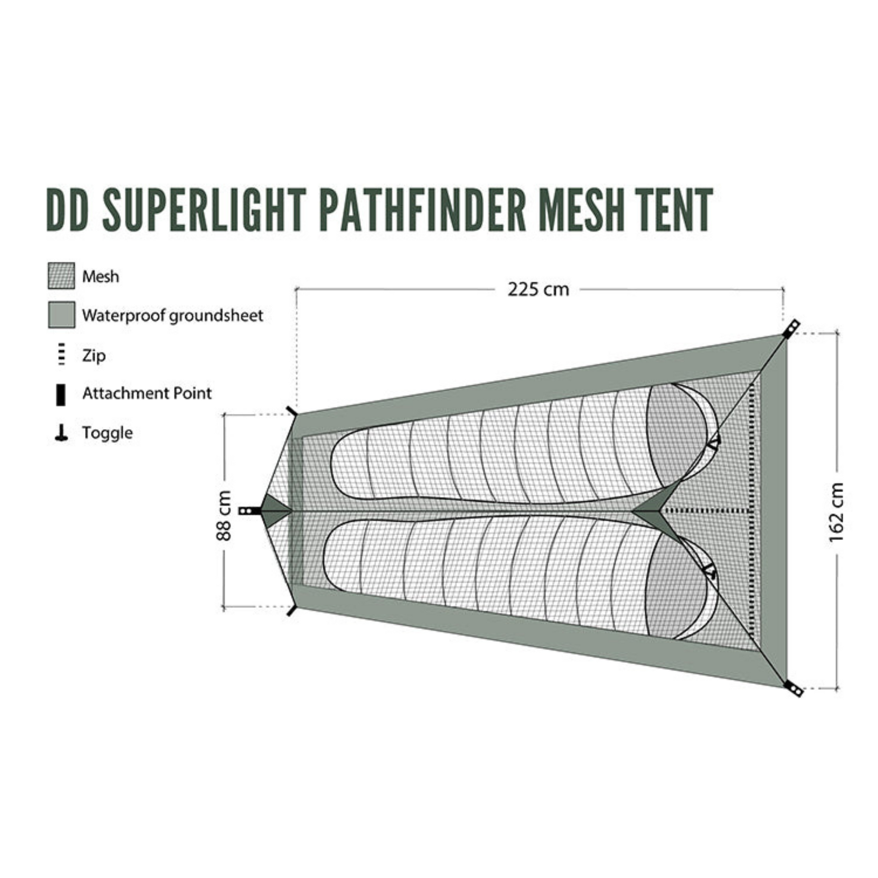 DD | SUPERLIGHT PATHFINDER MESH TENT - Tenda zanzariera