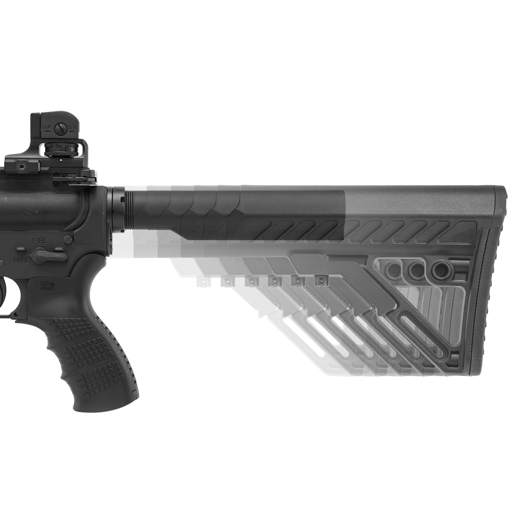 UTG | AR15 6 POSITION RECEIVER EXTENSION TUBE - Buffer tube Mil-Spec