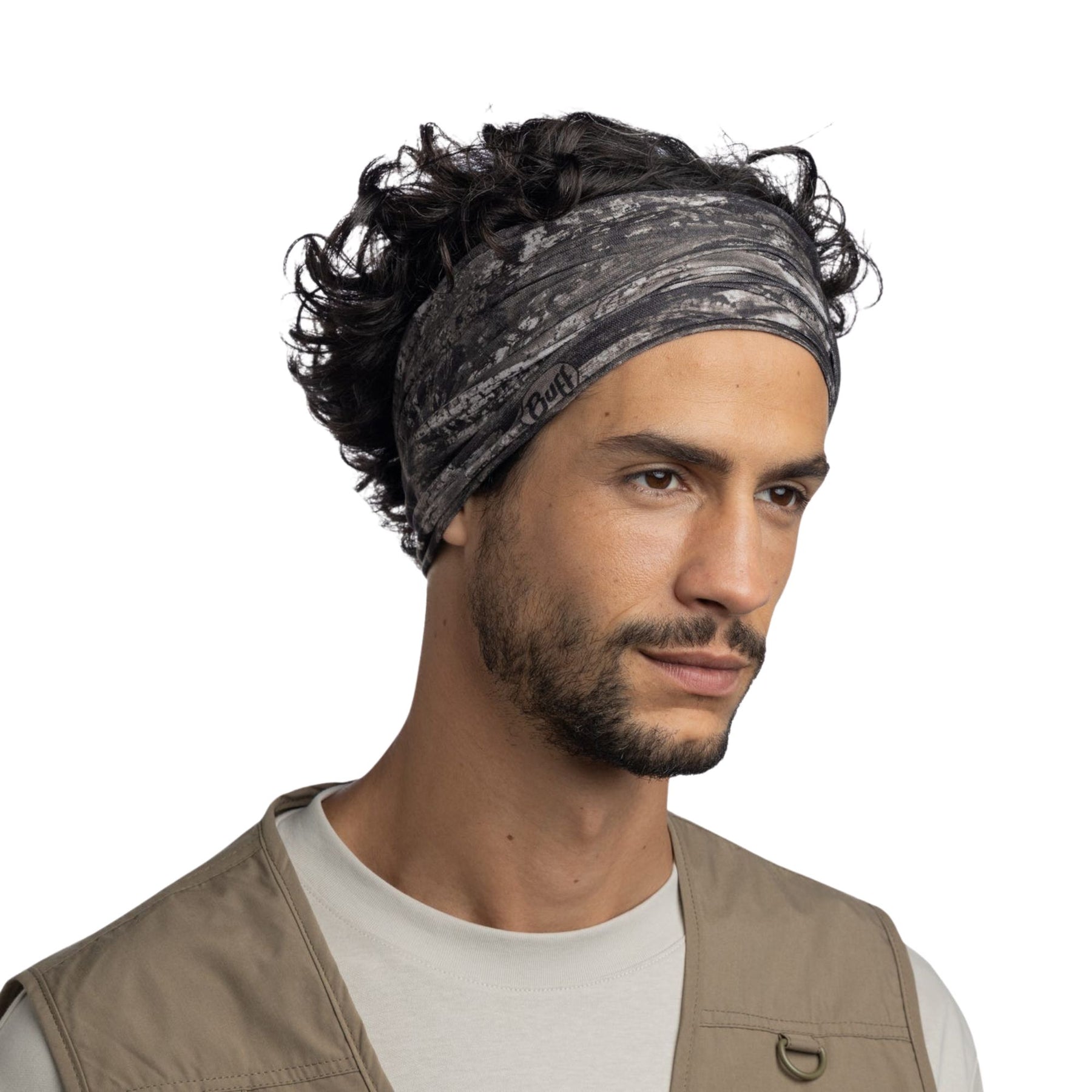 BUFF | COOLNET UV NECKWEAR - REAL TREE ASPECT GRAPHITE - Scaldacollo con protezione solare