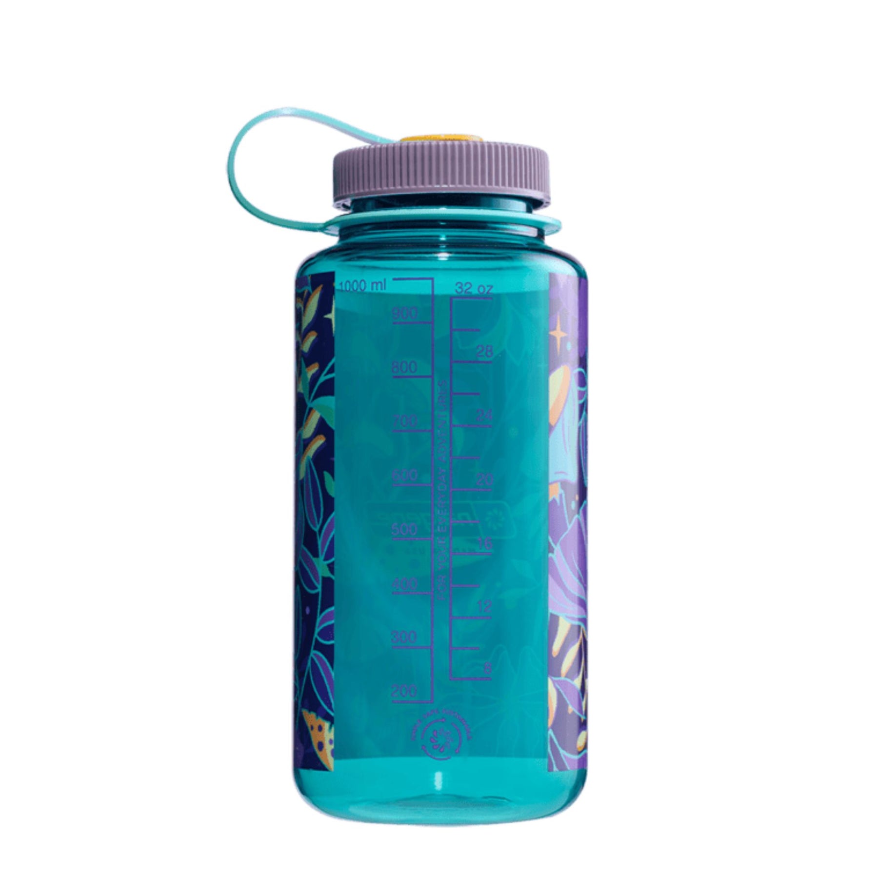 NALGENE | WIDE MOUTH PSYCHEDELIC BOTANICAL PRINT Mushrooms- Borraccia a bocca larga 0.94 L edizione limitata