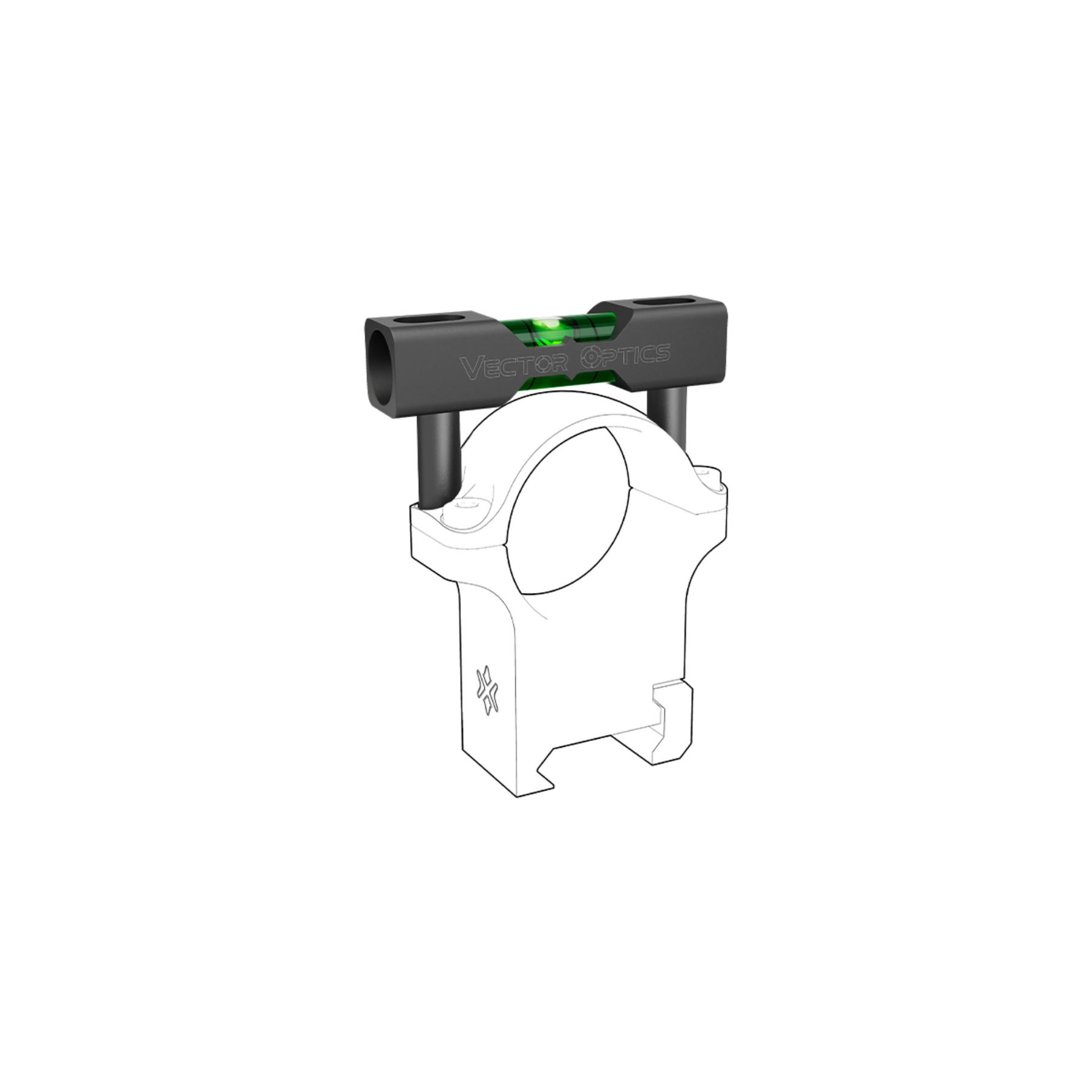 VECTOR OPTICS | UNIVERSAL FLAT BUBBLE ACD MOUNT | Livella per ottiche