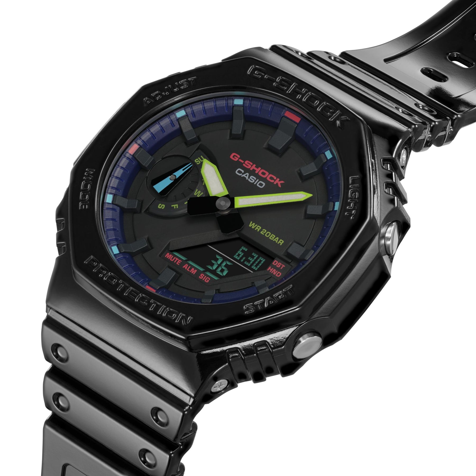 CASIO | G-SHOCK GA-2100RGB-1A - Orologio rugged