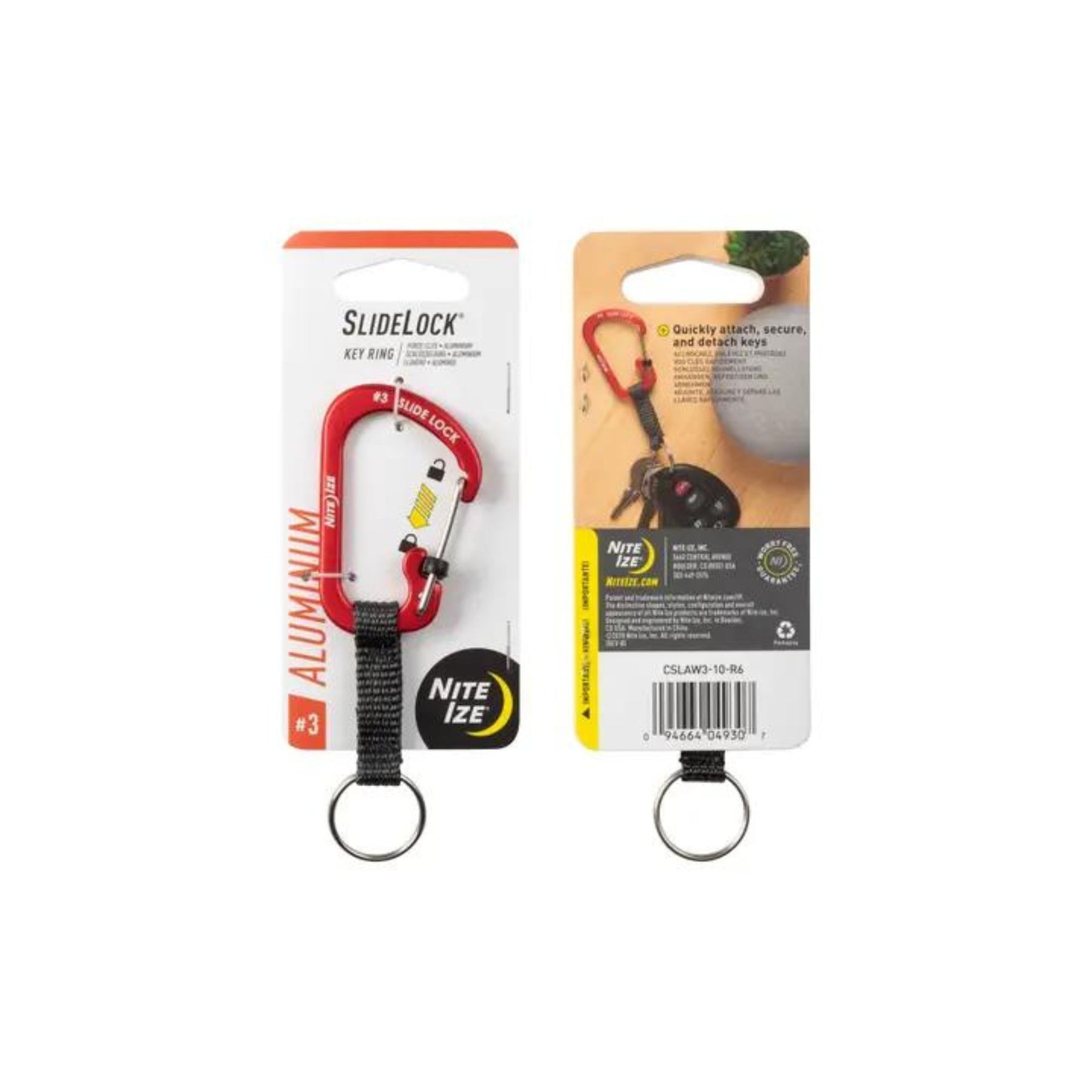 NITE IZE | SLIDELOCK KEY RING - Portachiavi