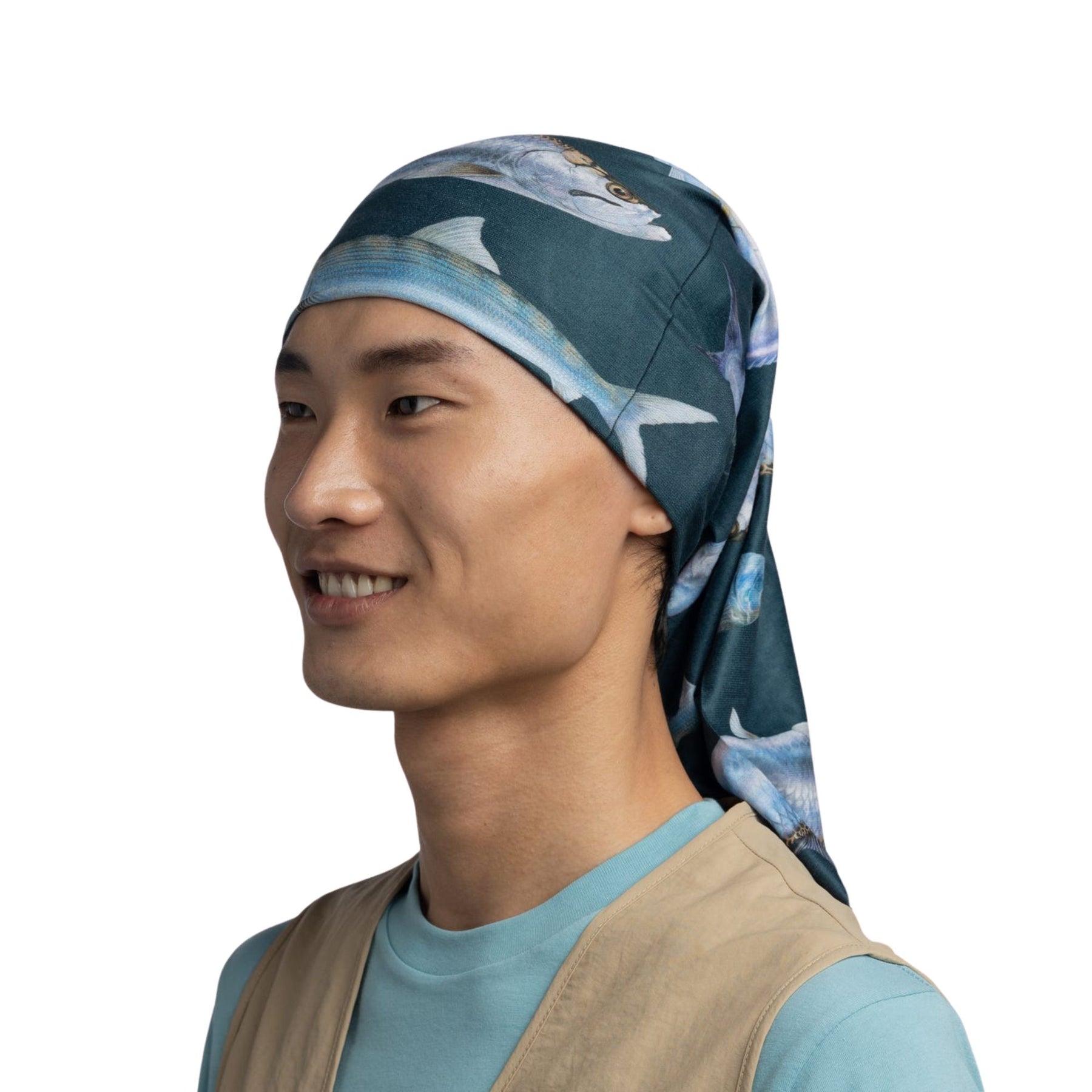 BUFF | COOLNET UV NECKWEAR - ABACHAR SALTWATER NIGHT BLUE - Scaldacollo con protezione solare
