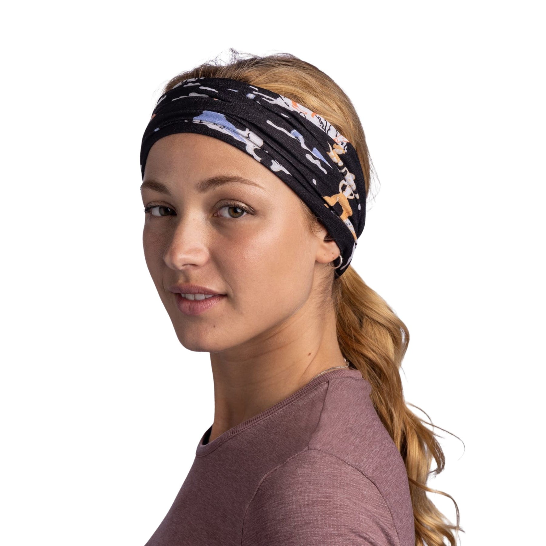 BUFF | COOLNET UV NECKWEAR - POW RUNNERS IN MOTION BLACK - Scaldacollo con protezione solare