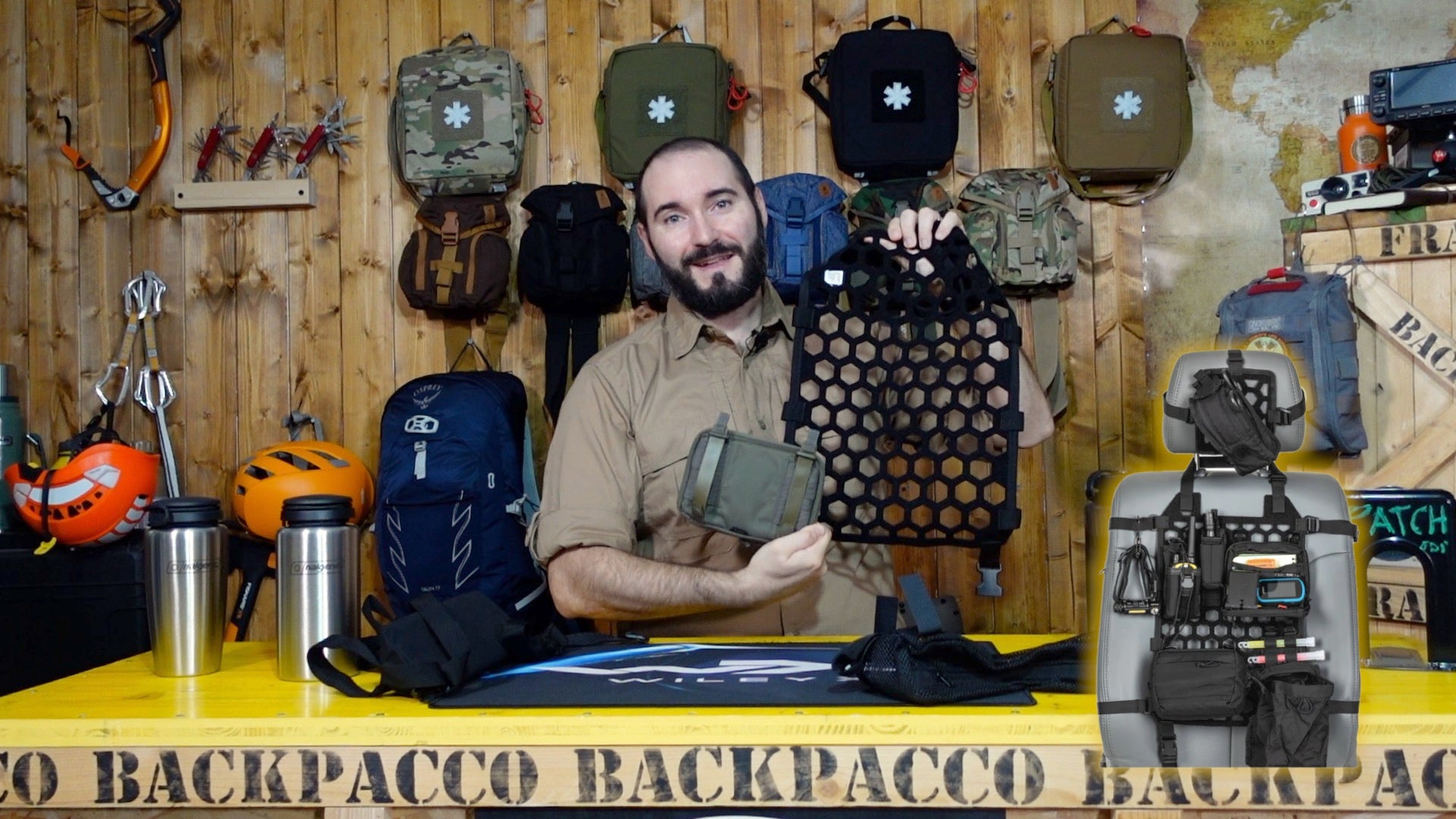 Paolo di Backpacco spiega il vehicle ready hexgrid seat & headrest di 5.11