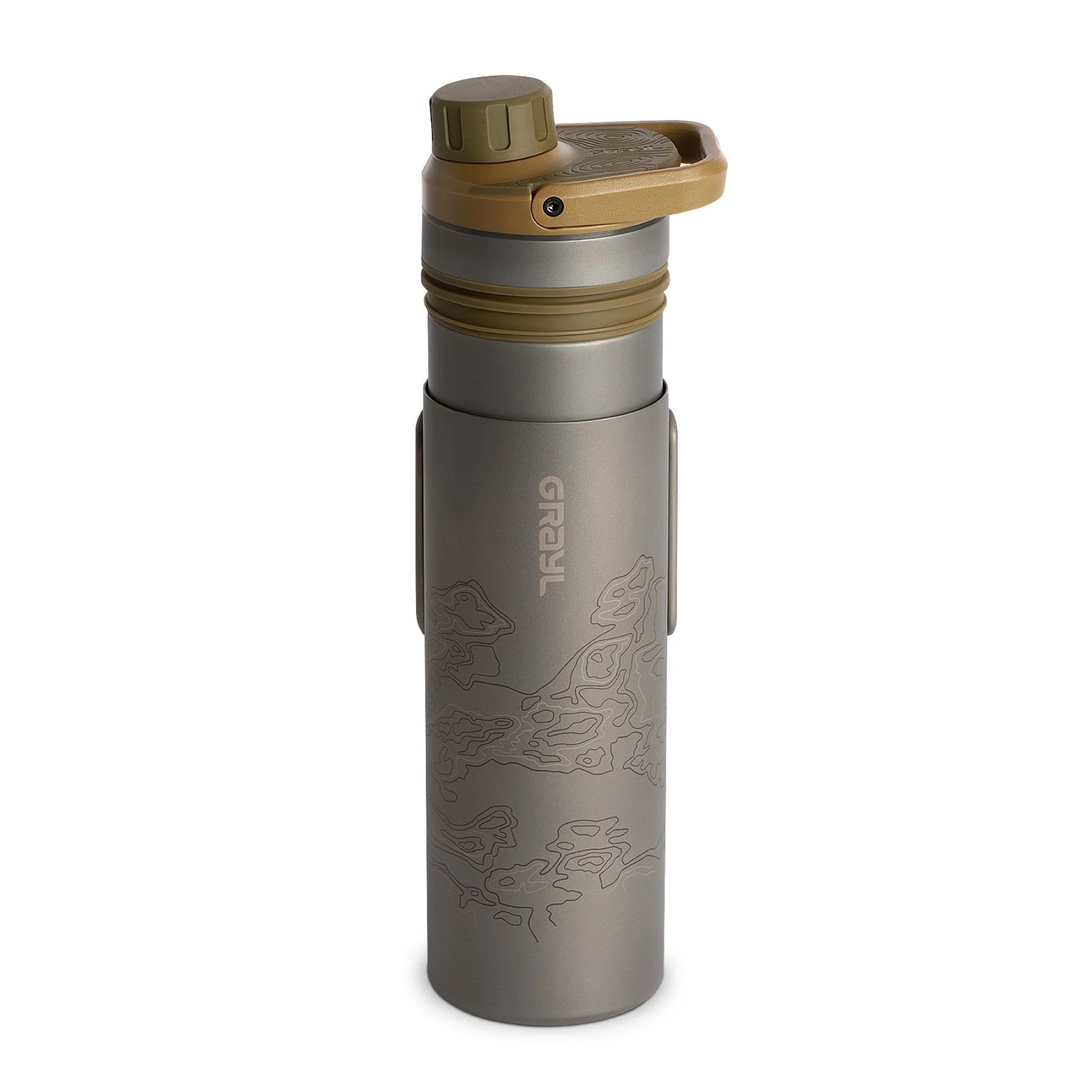 Grayl | UltraPress TI PURIFIER - Borraccia potabilizzante da 500 ml in titanio