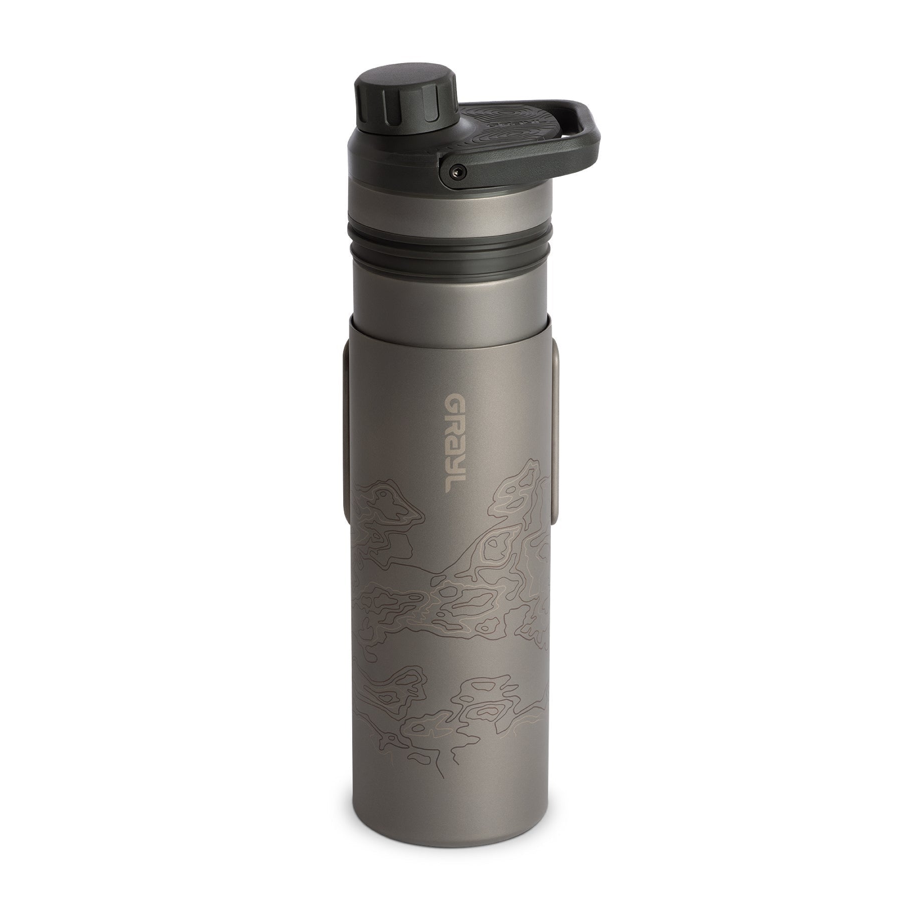 Grayl | UltraPress TI PURIFIER - Borraccia potabilizzante da 500 ml in titanio