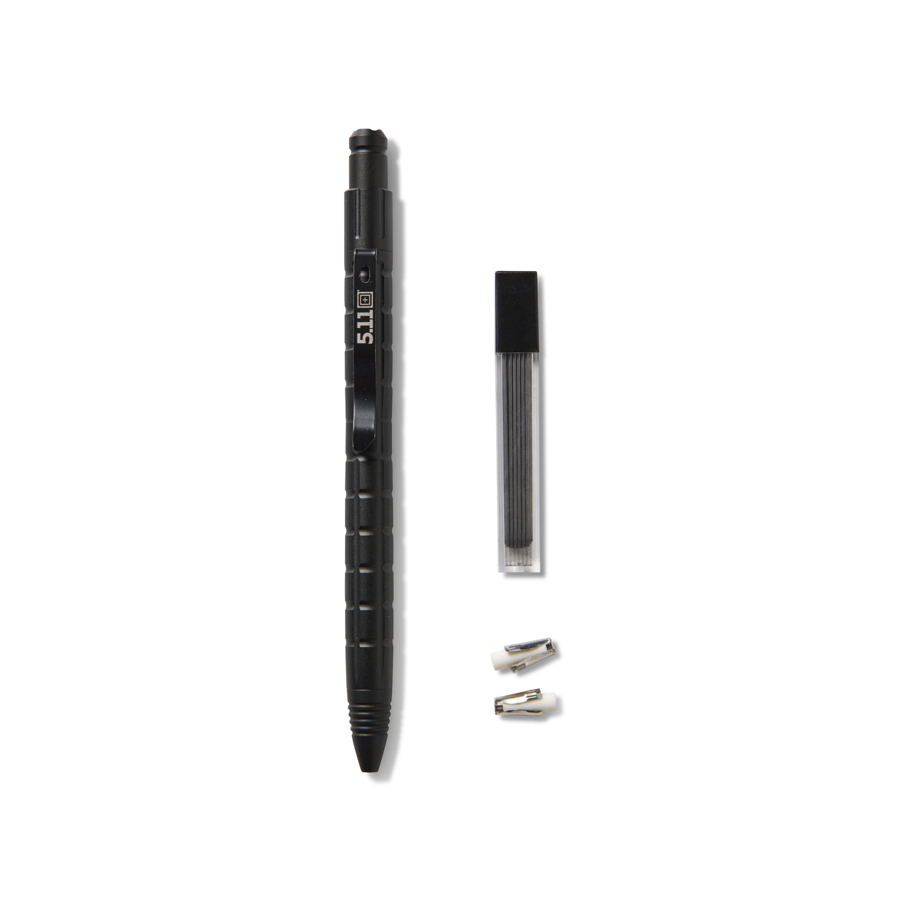 5.11 Kubaton Tactical Pencil - Matita tattica nera in metallo con grip antiscivolo e clip da tasca, ideale per autodifesa e uso outdoor - backpacco.it