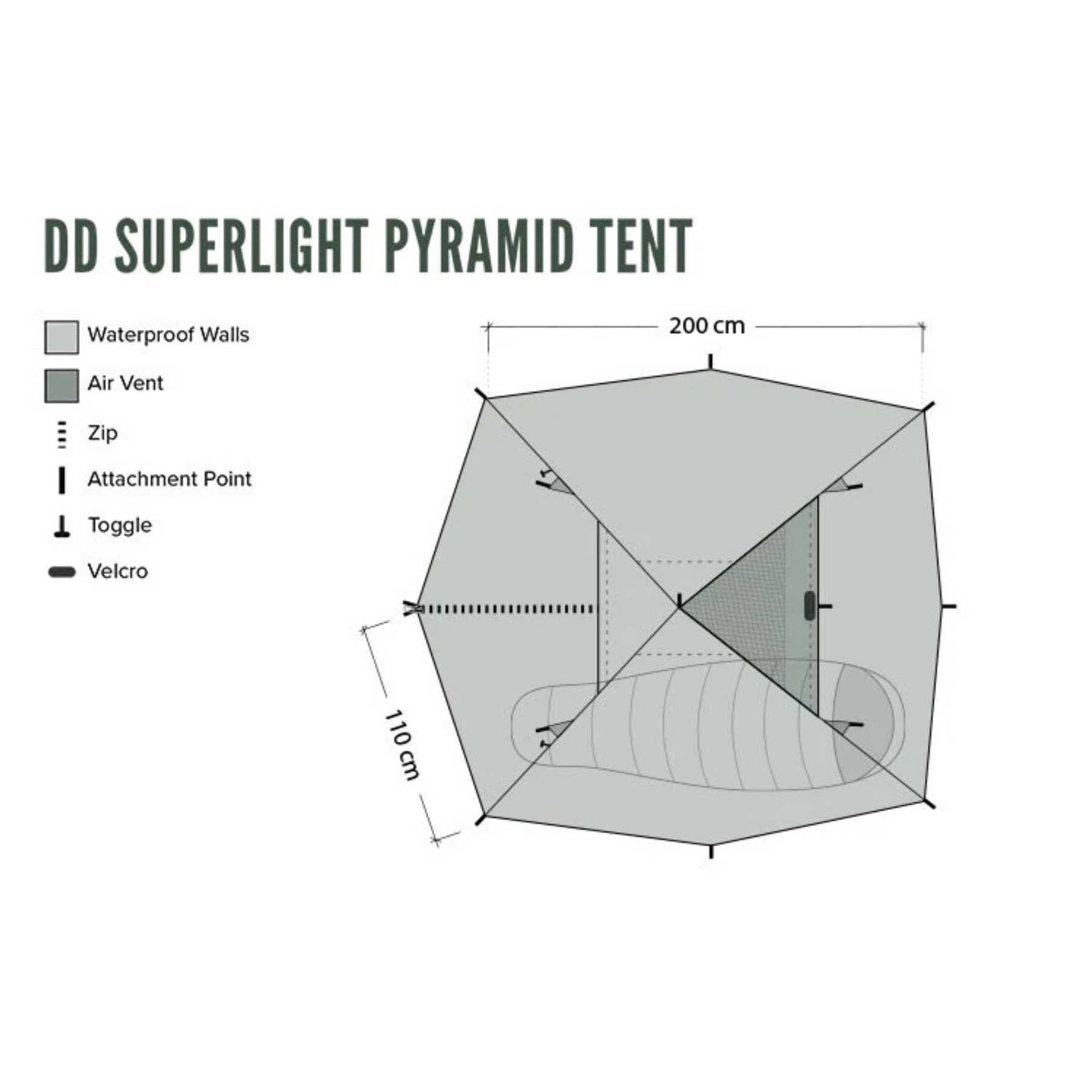 DD | SUPERLIGHT PYRAMID TENT - Tenda
