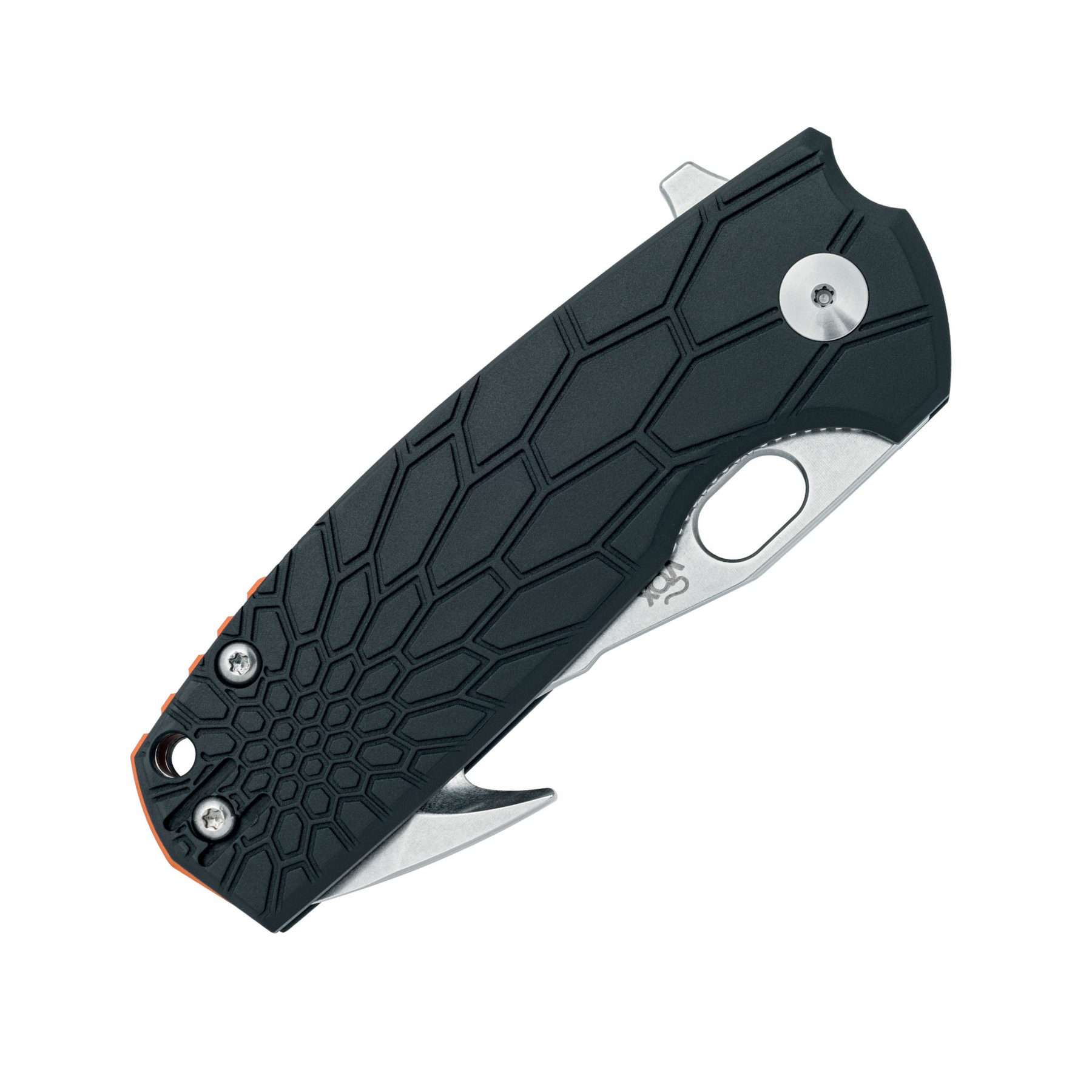 FOX CORE HUNTER coltello chiudibile con lama e gancio da caccia, impugnatura antiscivolo, ideale per outdoor, bushcraft e attività venatorie, SU BACKPACCO.IT